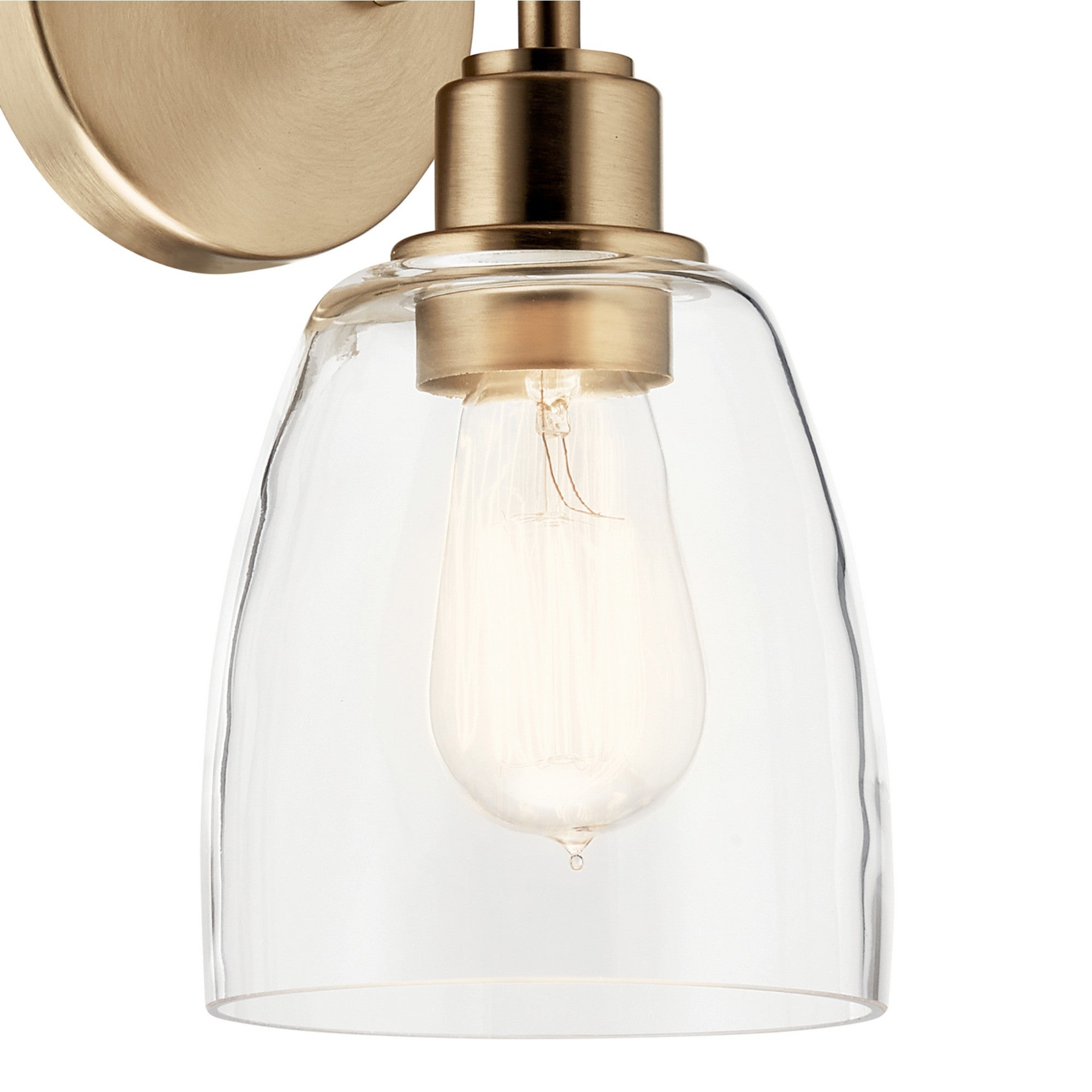 Meller 6" Wall Sconce, Champagne Bronze Finish - Bees Lighting