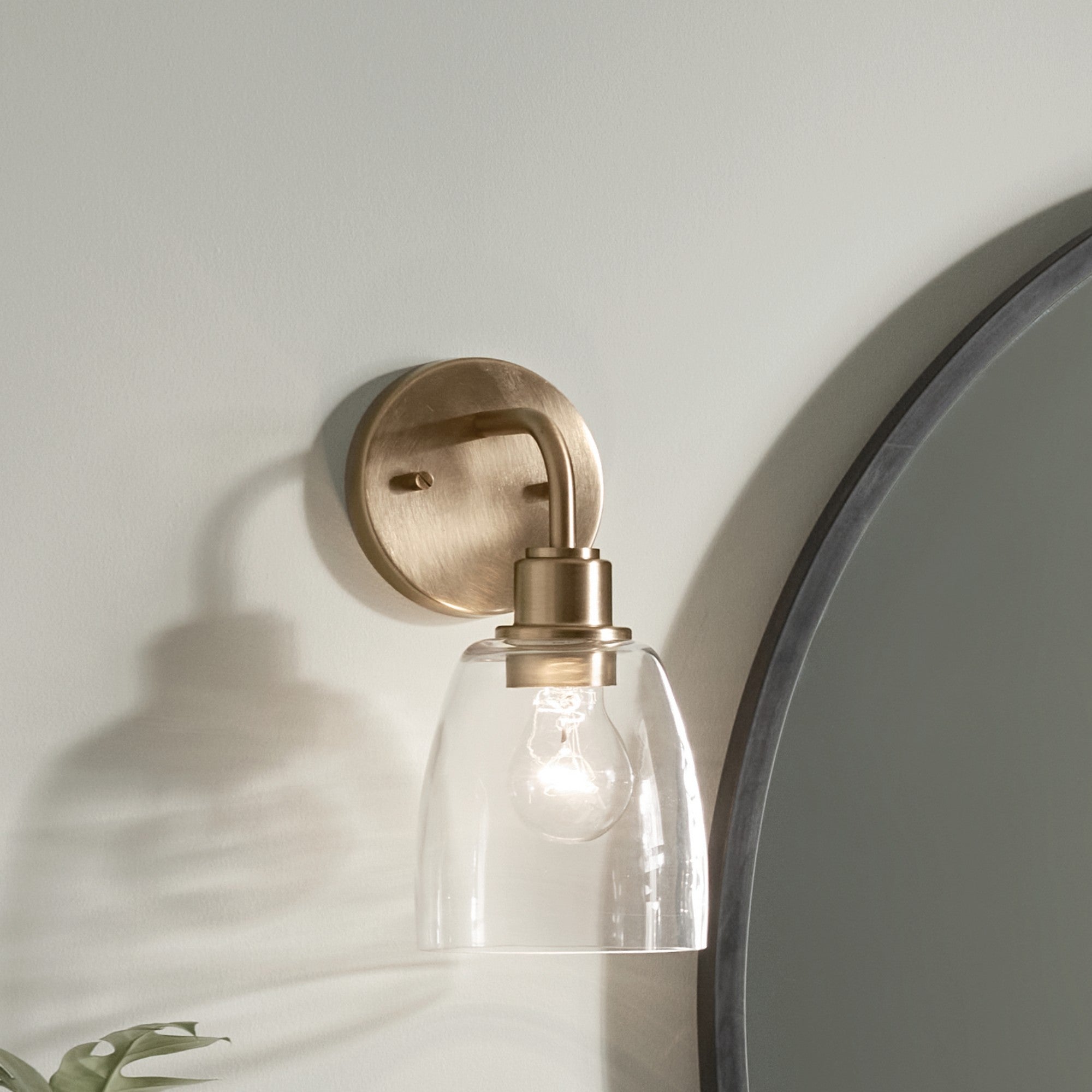 Meller 6" Wall Sconce, Champagne Bronze Finish - Bees Lighting