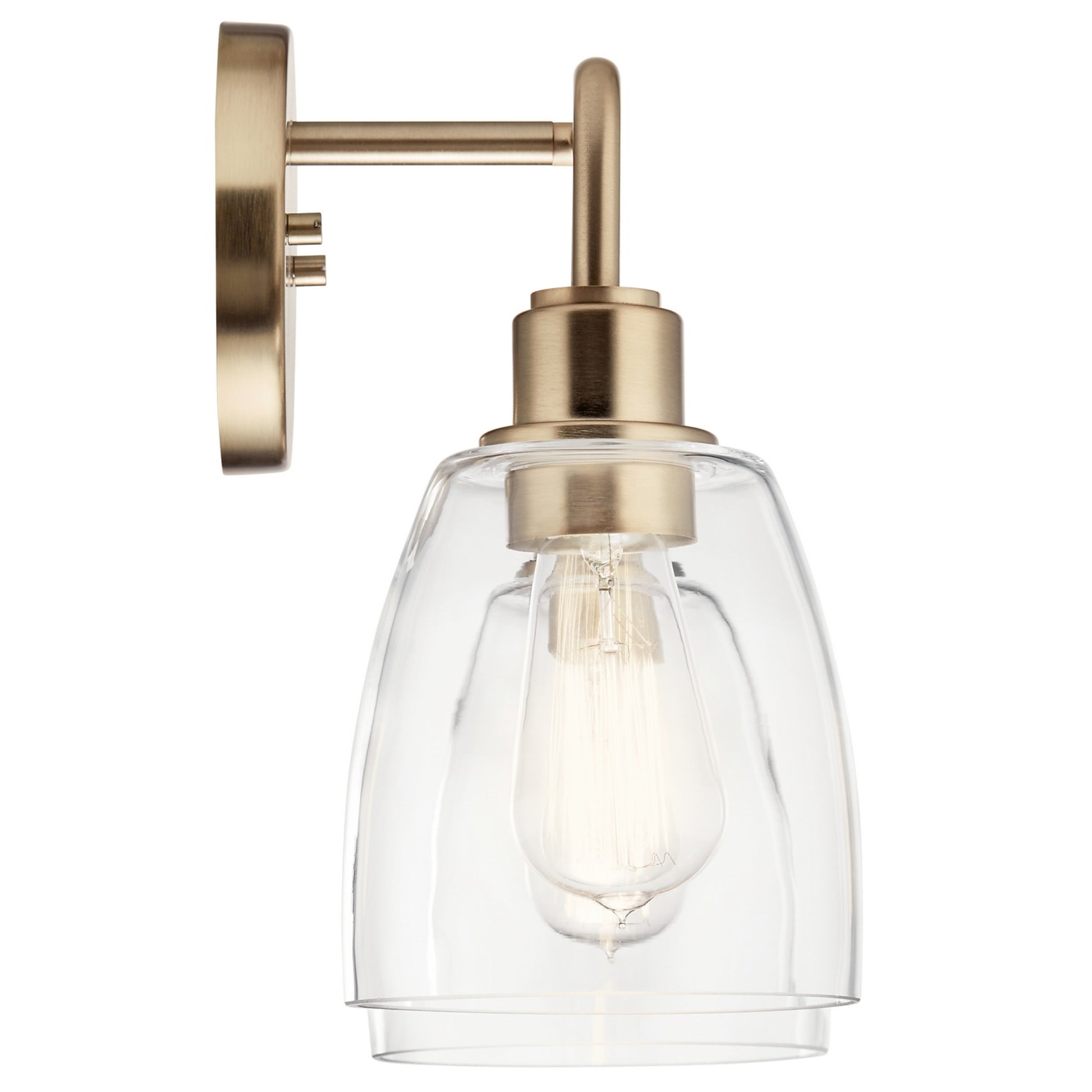 Meller 15" 2-Light Bath Vanity Light, Champagne Bronze Finish - Bees Lighting