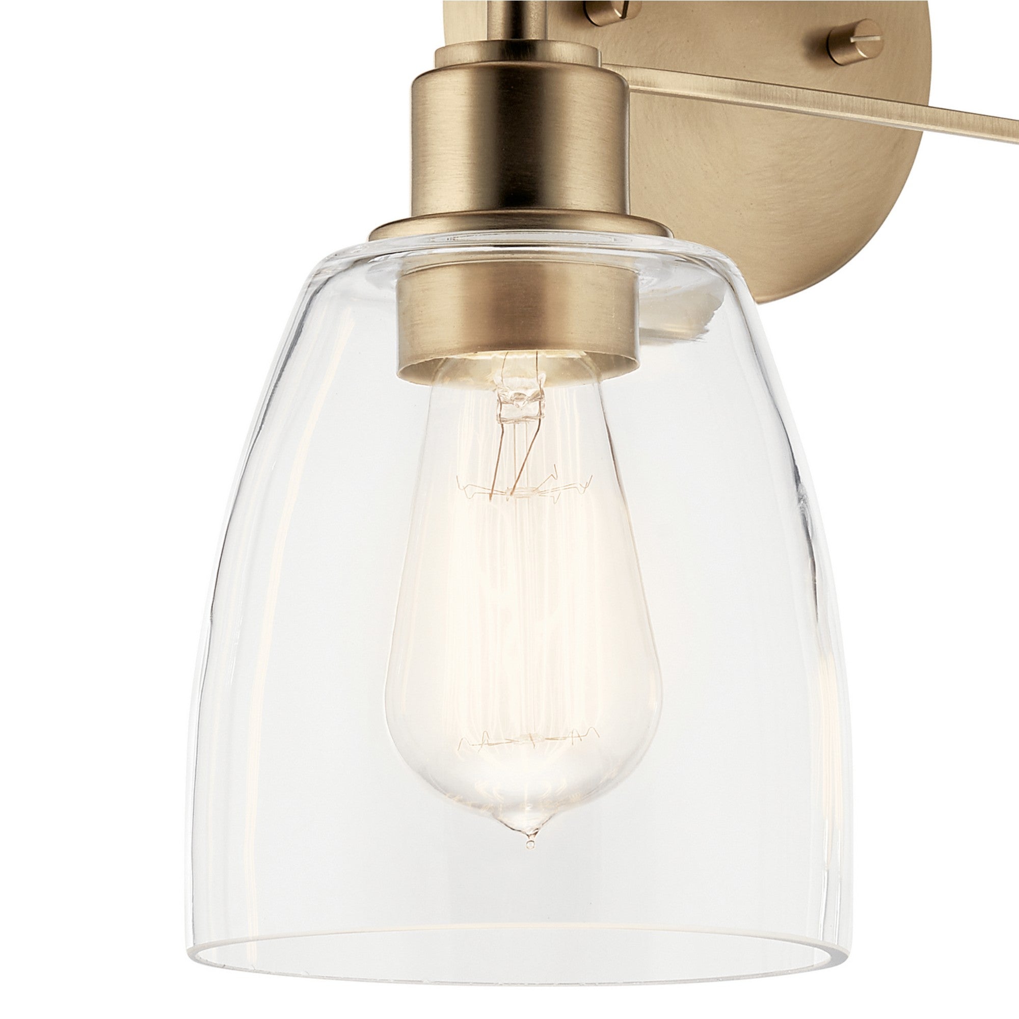 Meller 15" 2-Light Bath Vanity Light, Champagne Bronze Finish - Bees Lighting