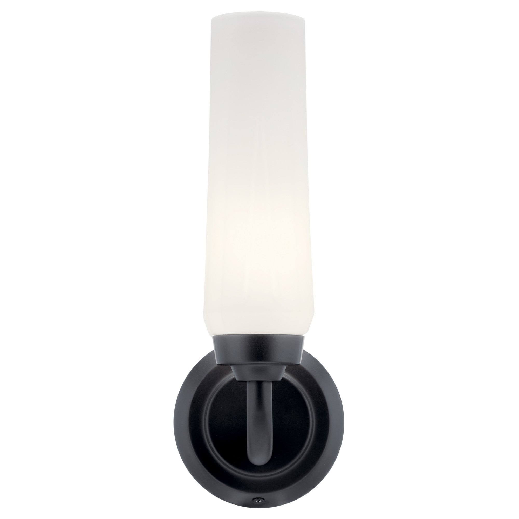 Truby 12" Wall Sconce, Black Finish - Bees Lighting