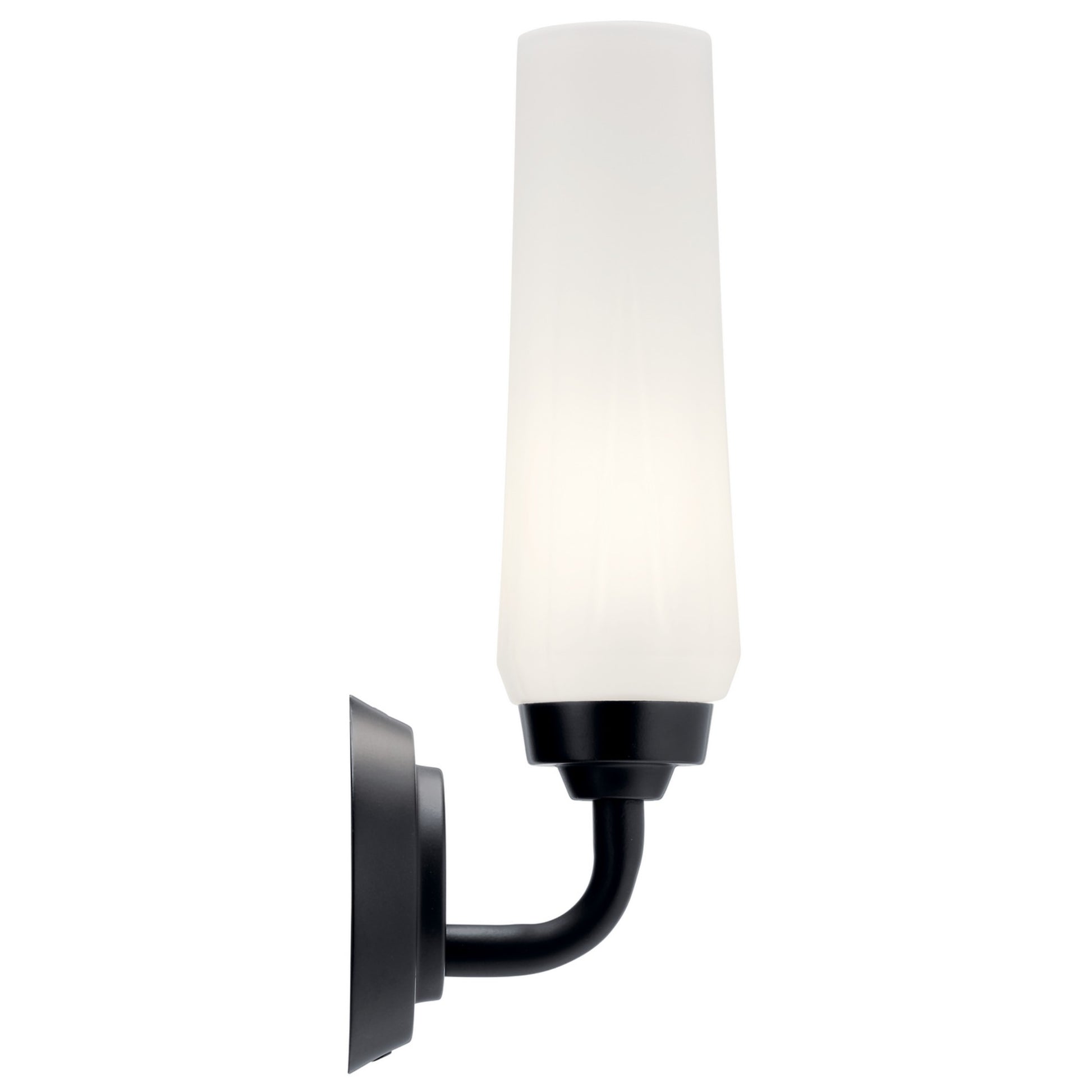 Truby 12" Wall Sconce, Black Finish - Bees Lighting