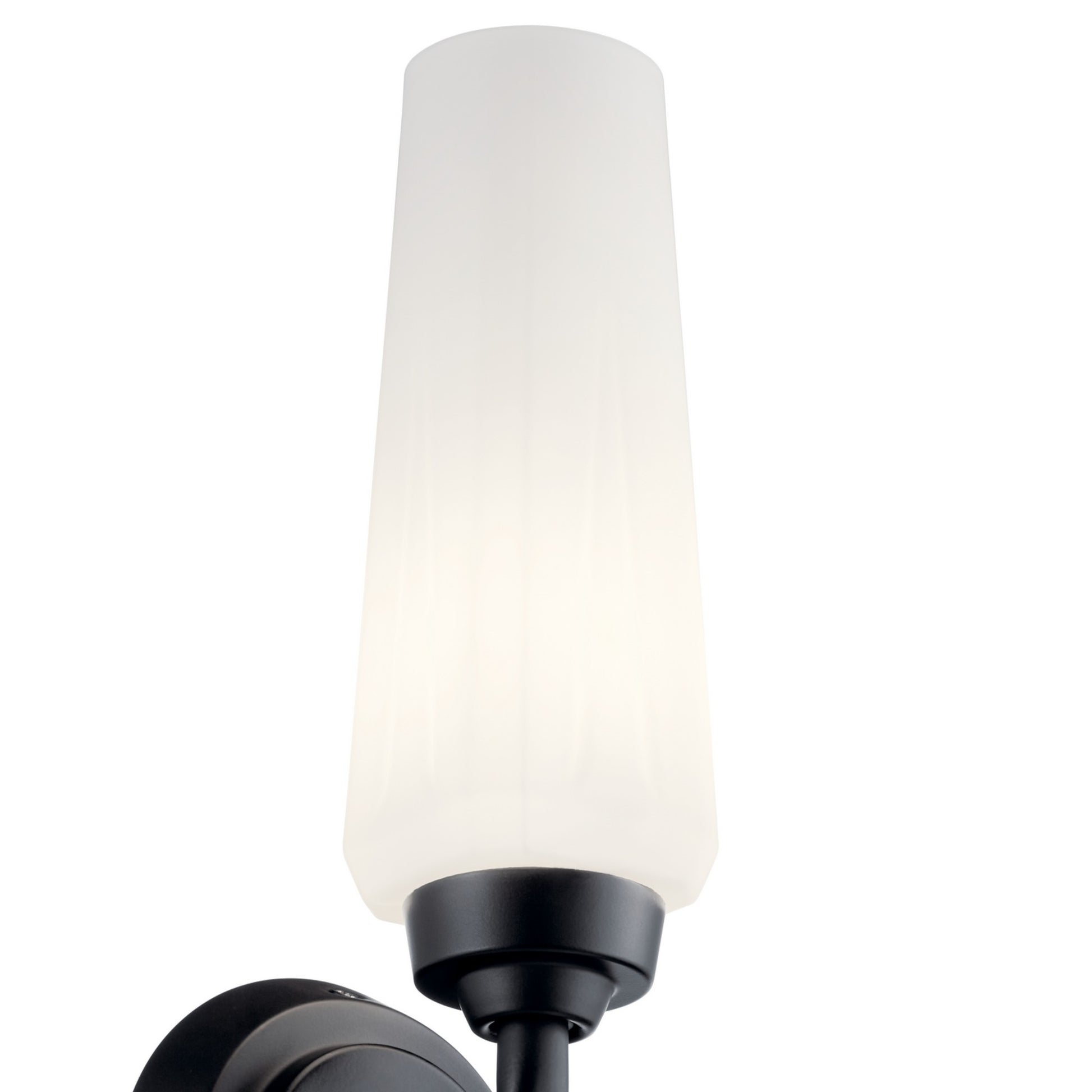 Truby 12" Wall Sconce, Black Finish - Bees Lighting