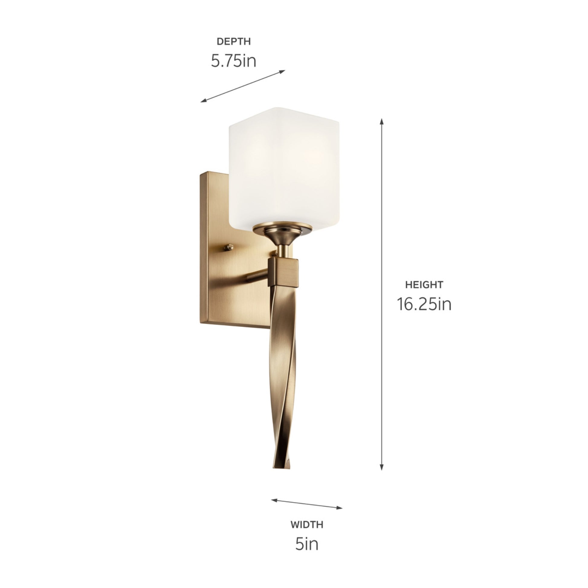 Marette 5" Wall Sconce, Champagne Bronze Finish - Bees Lighting