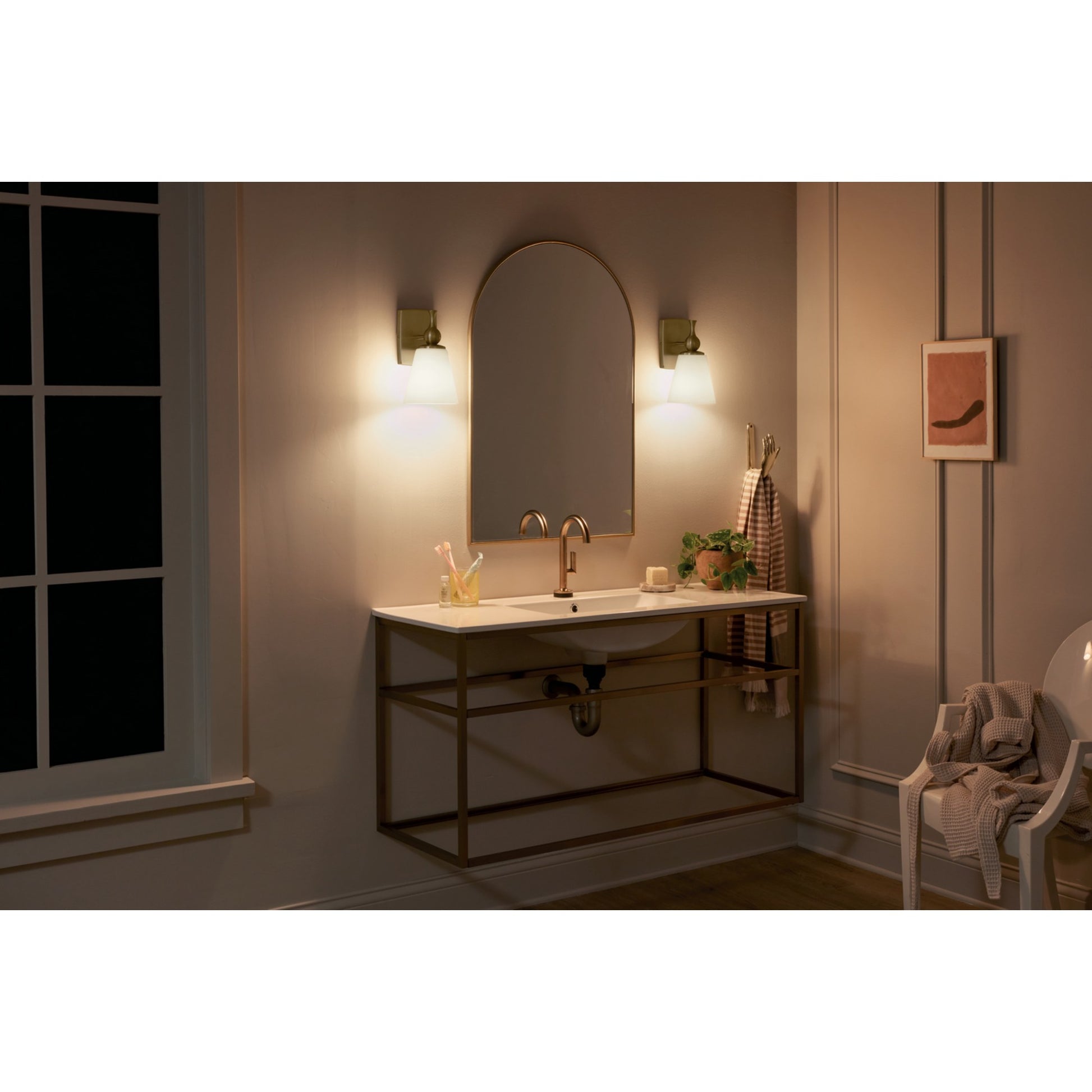Cosabella 11 in. Armed Sconce Bronze finish - Bees Lighting