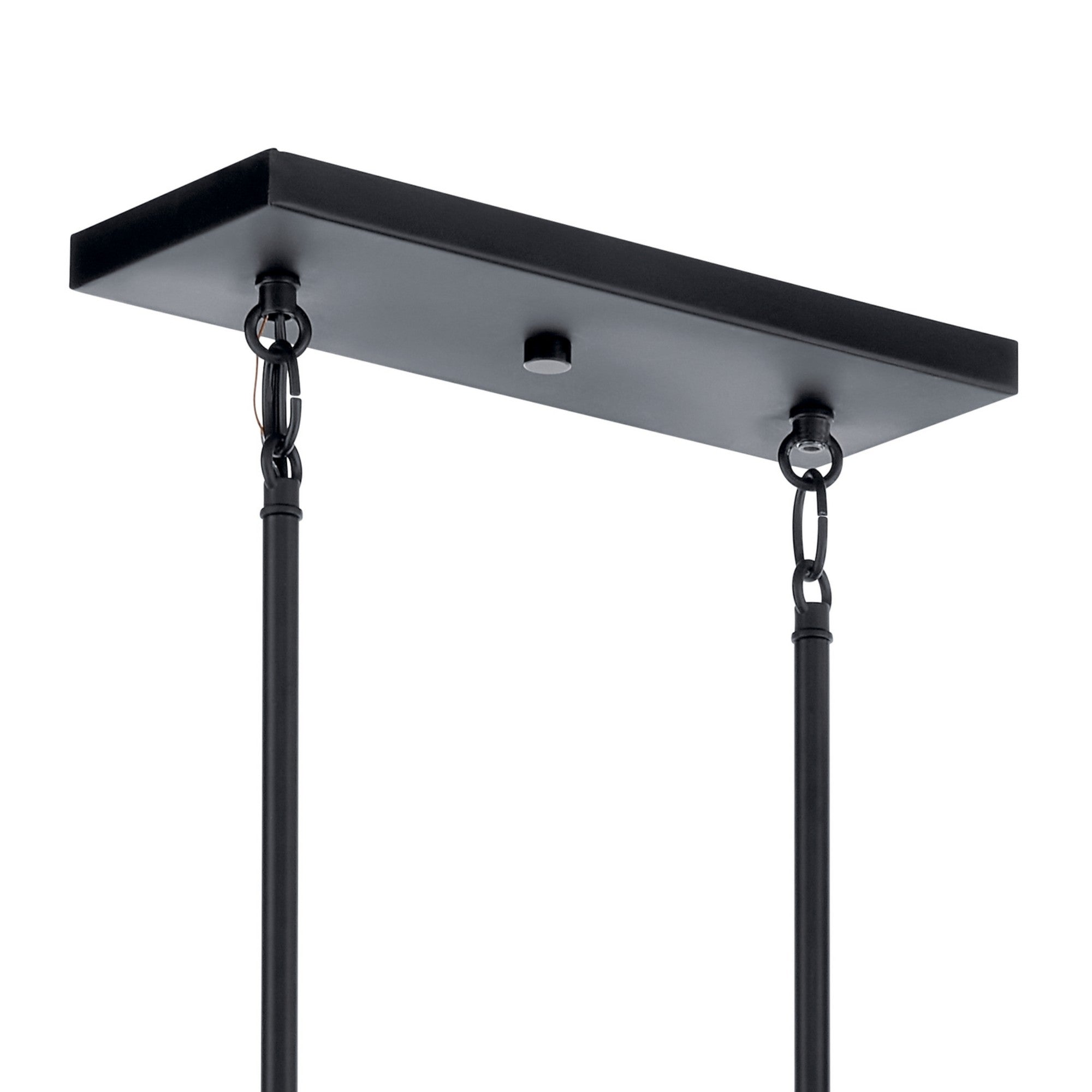 Everett 42" 5-Light Linear Chandelier, Black Finish - Bees Lighting