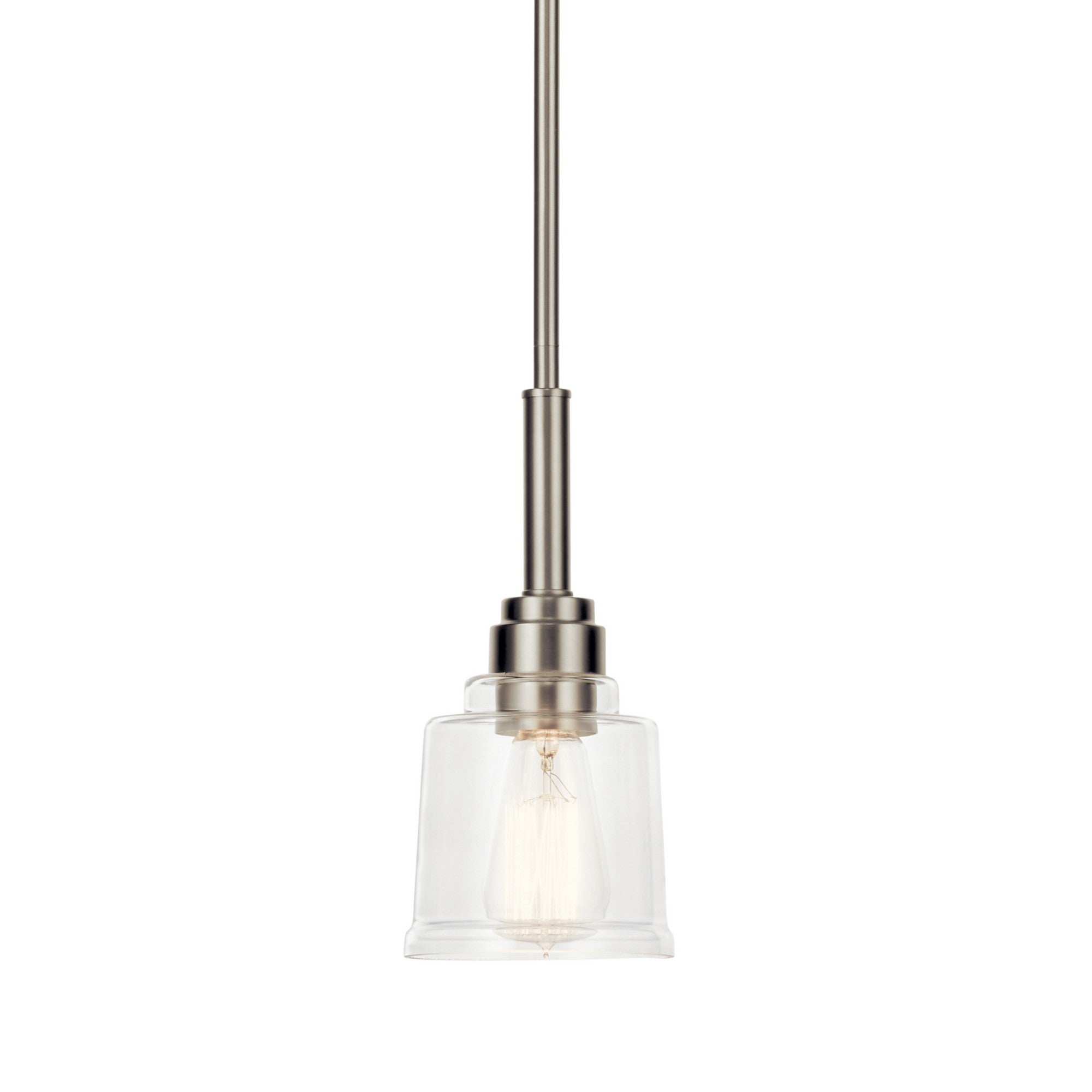Aivian 5" Mini Pendant, Nickel Textured Finish - Bees Lighting