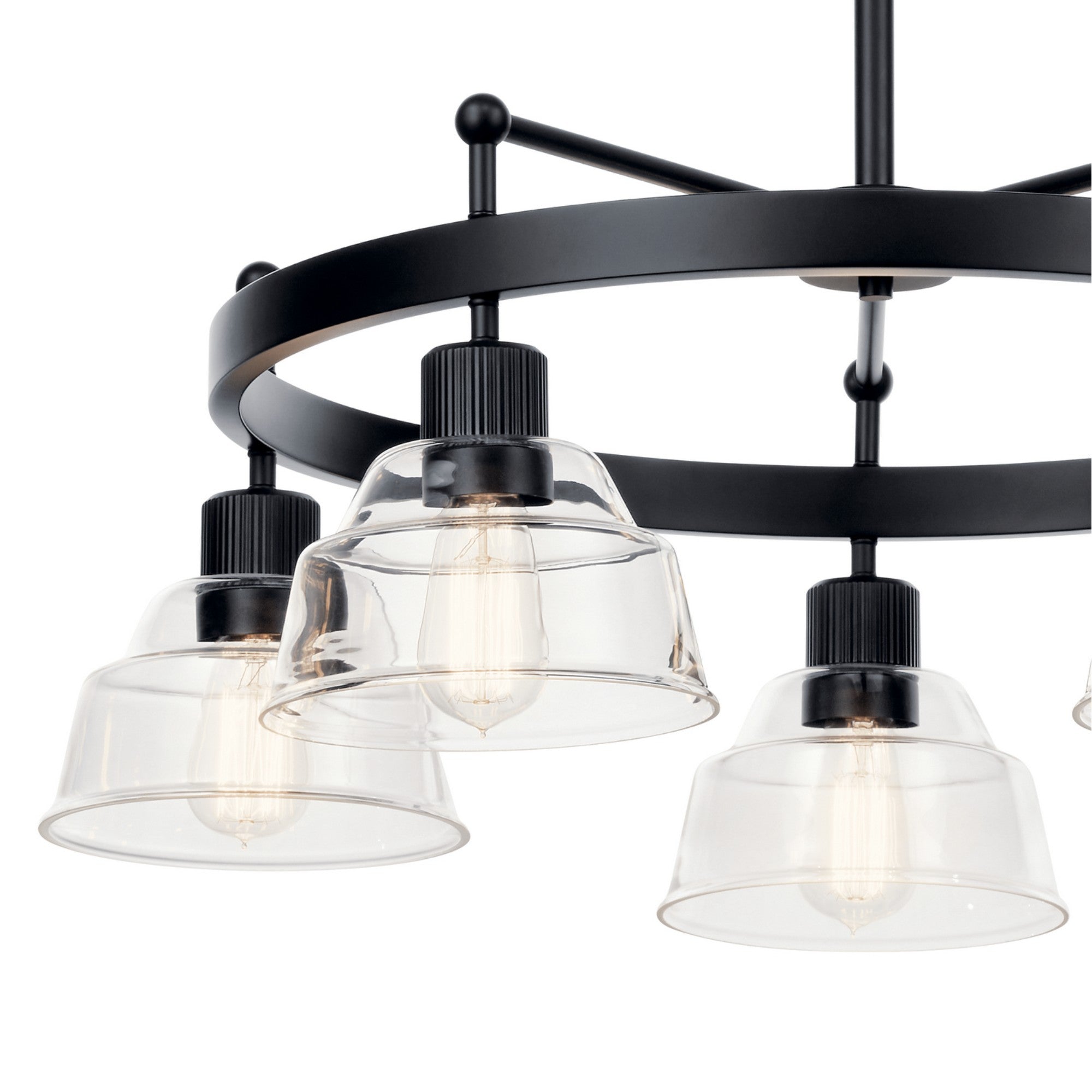 Eastmont 32" 5-Light Chandelier, Black Finish - Bees Lighting