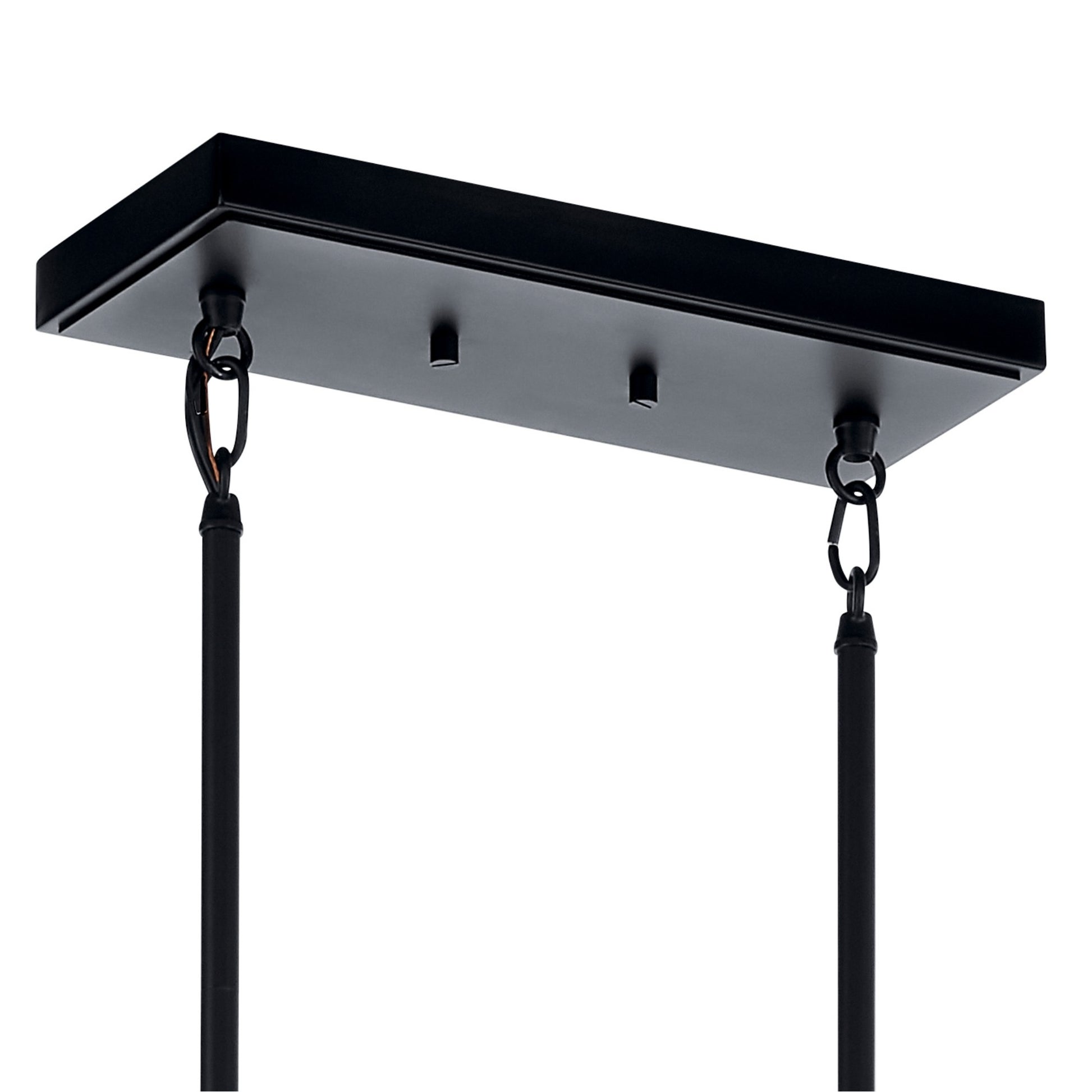 Eastmont 50 in. 5 Lights Linear Chandelier Black finish - Bees Lighting