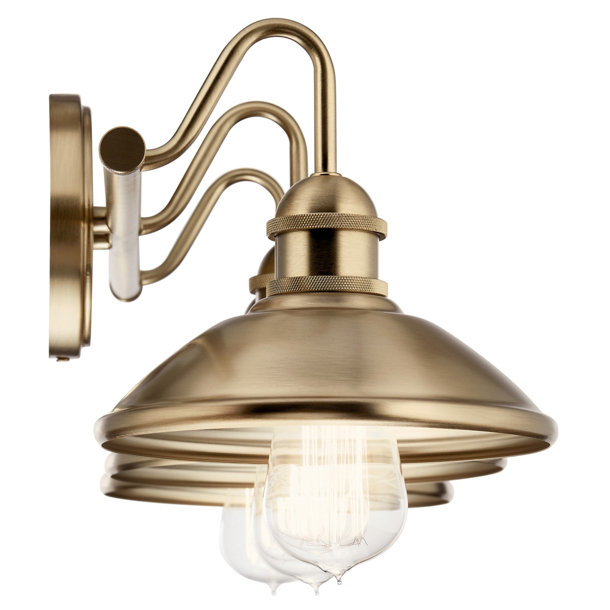 Clyde 26" 3-Light Bath Vanity Light, Champagne Bronze Finish - Bees Lighting