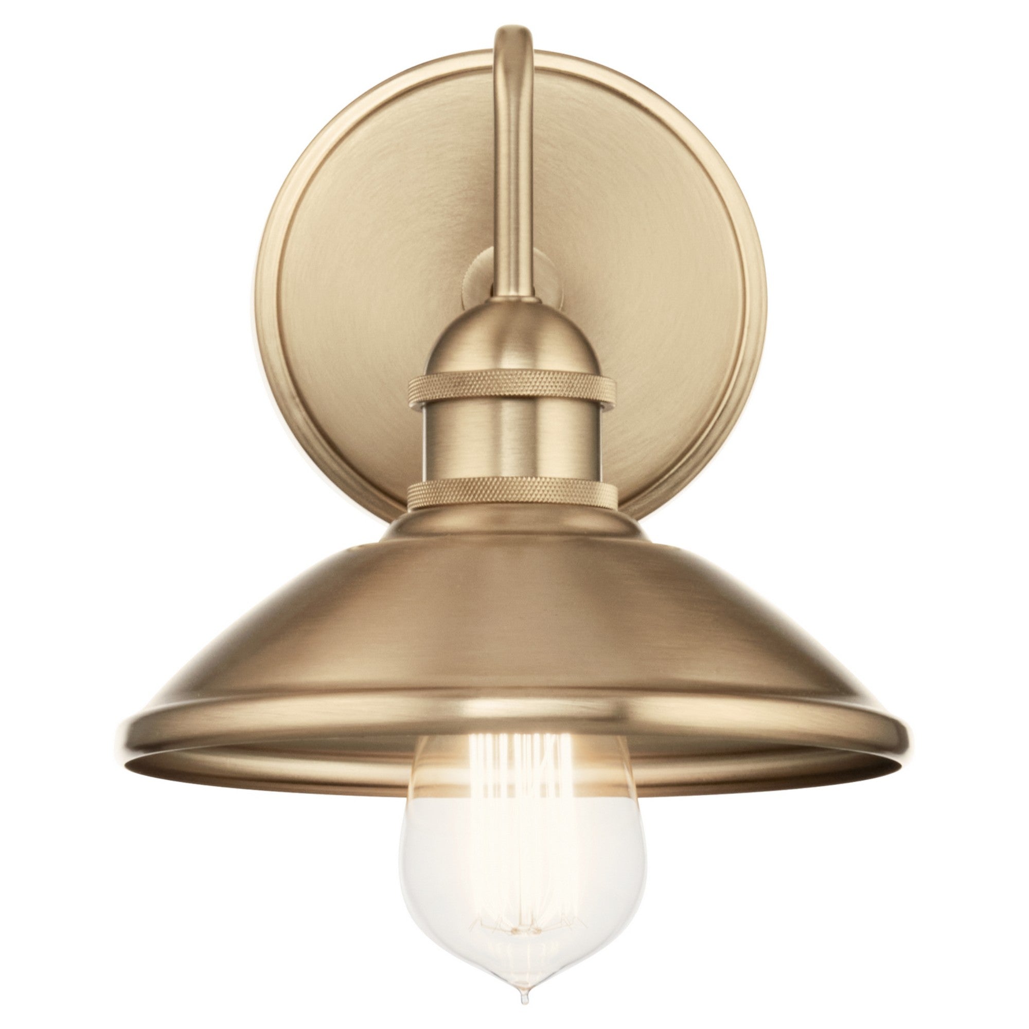 Clyde 8 in. Barn Light Champagne Bronze finish - Bees Lighting