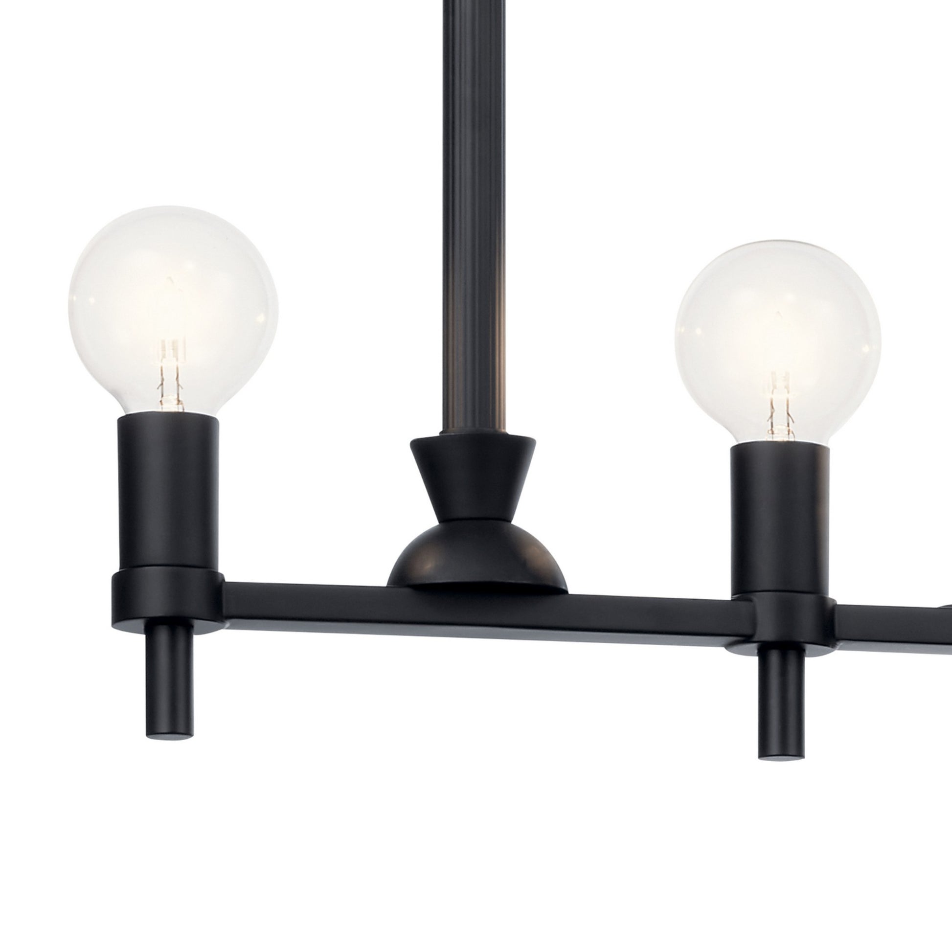 Torvee 41" 5-Light Linear Chandelier, Black Finish - Bees Lighting