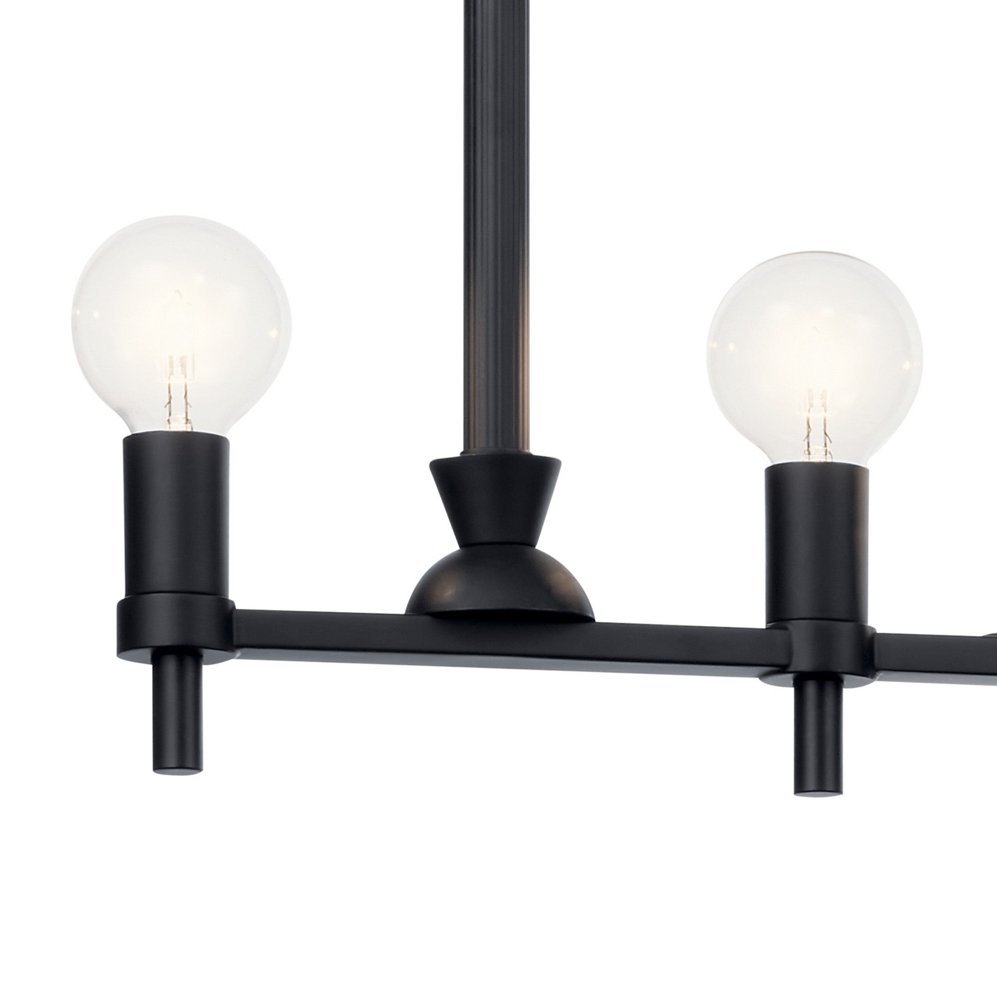 Torvee 41" 5-Light Linear Chandelier, Black Finish - Bees Lighting