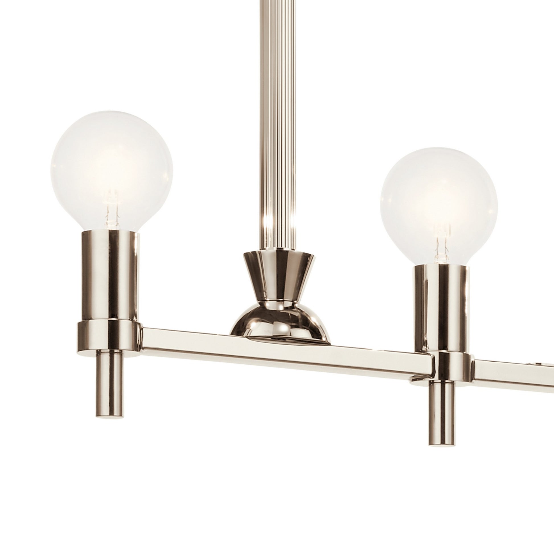 Torvee 41" 5-Light Linear Chandelier, Nickel Textured Finish - Bees Lighting