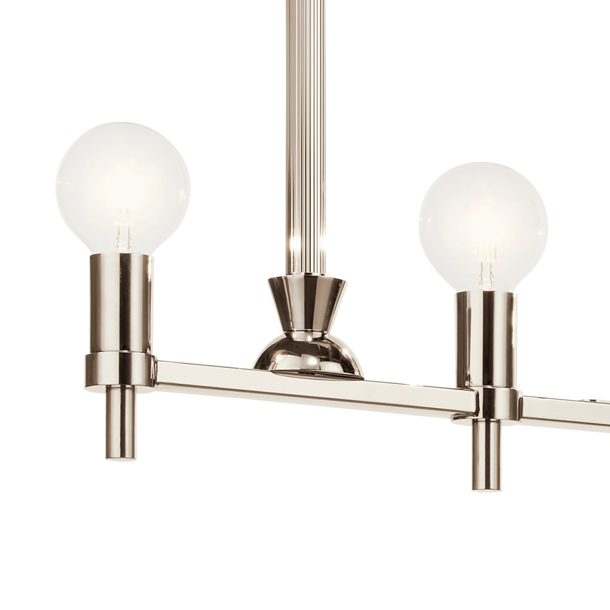 Torvee 41" 5-Light Linear Chandelier, Nickel Textured Finish - Bees Lighting