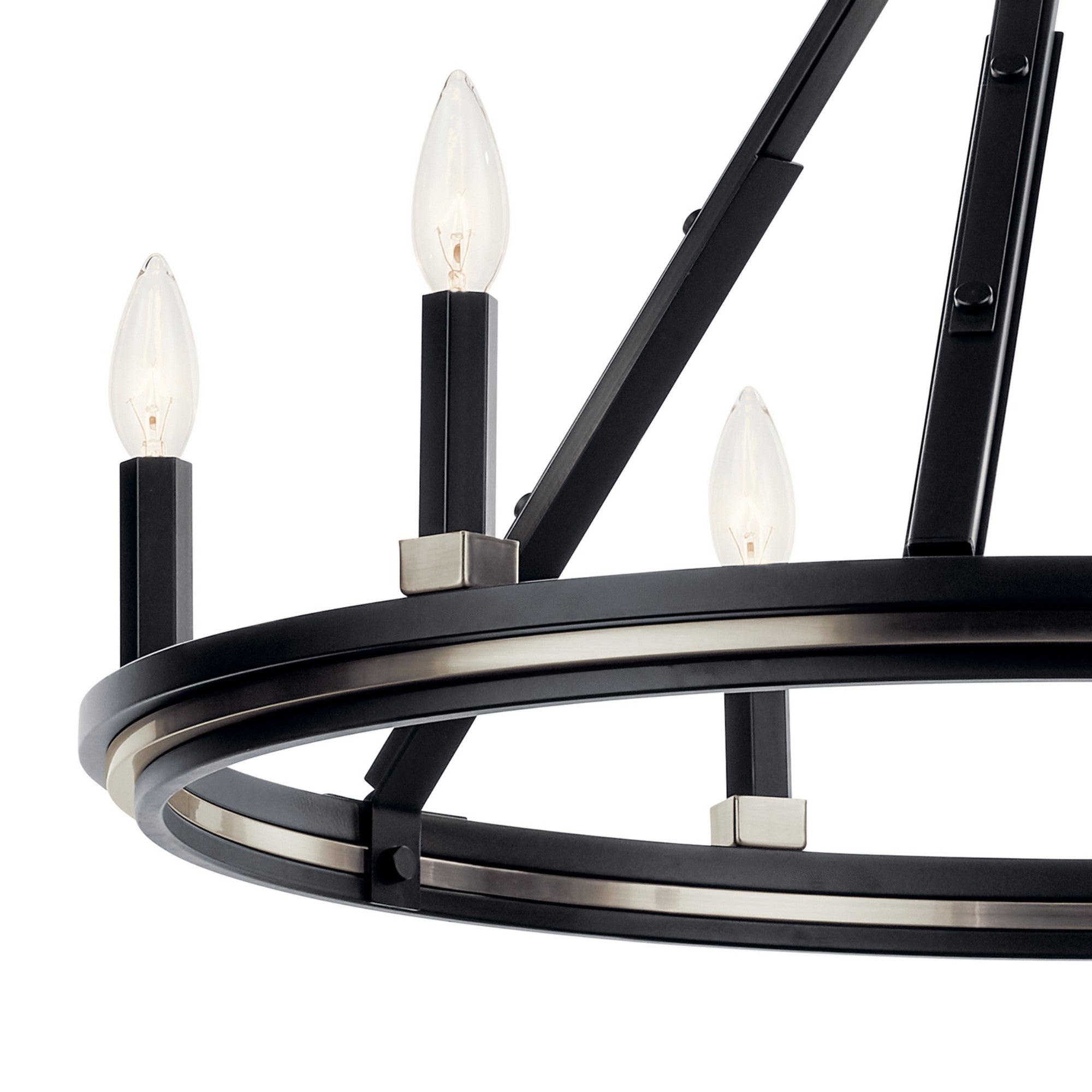 Emmala 27" 6-Light Chandelier, Black Finish - Bees Lighting