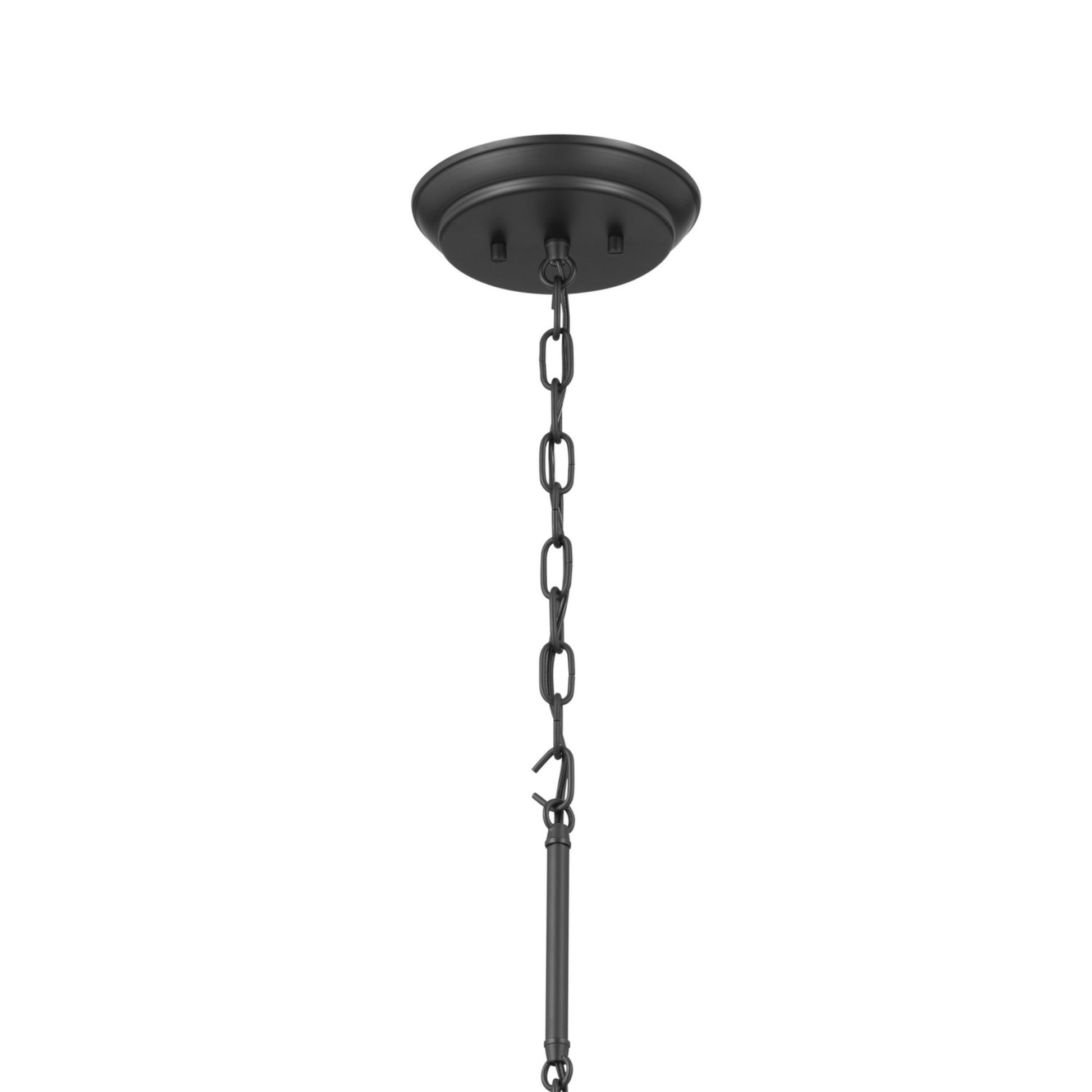 Adeena 37" 8-Light Chandelier, Black Finish - Bees Lighting