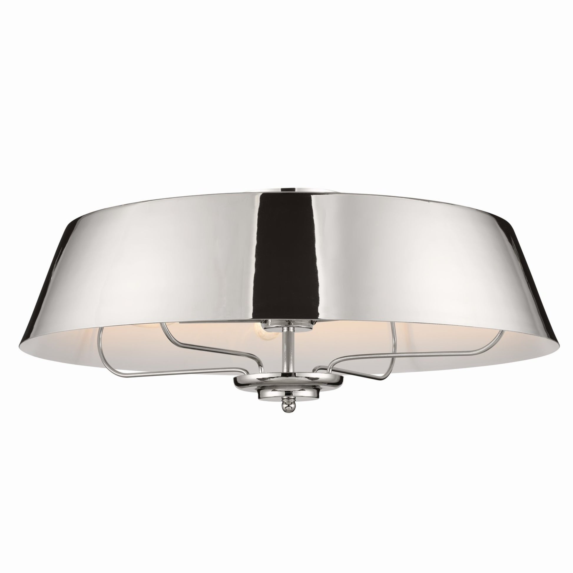 Luella 22" 4-Light Convertible Pendant, Polished Nickel Finish - Bees Lighting