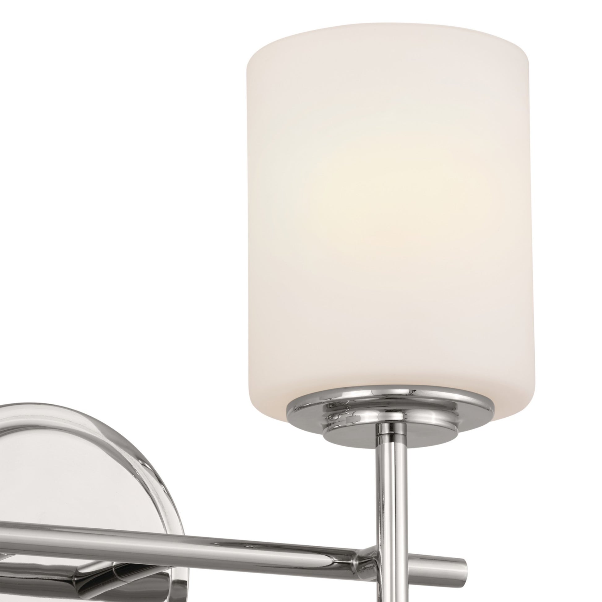 Ali 14" 2-Light Bath Vanity Light, Polished Nickel Finish - Bees Lighting
