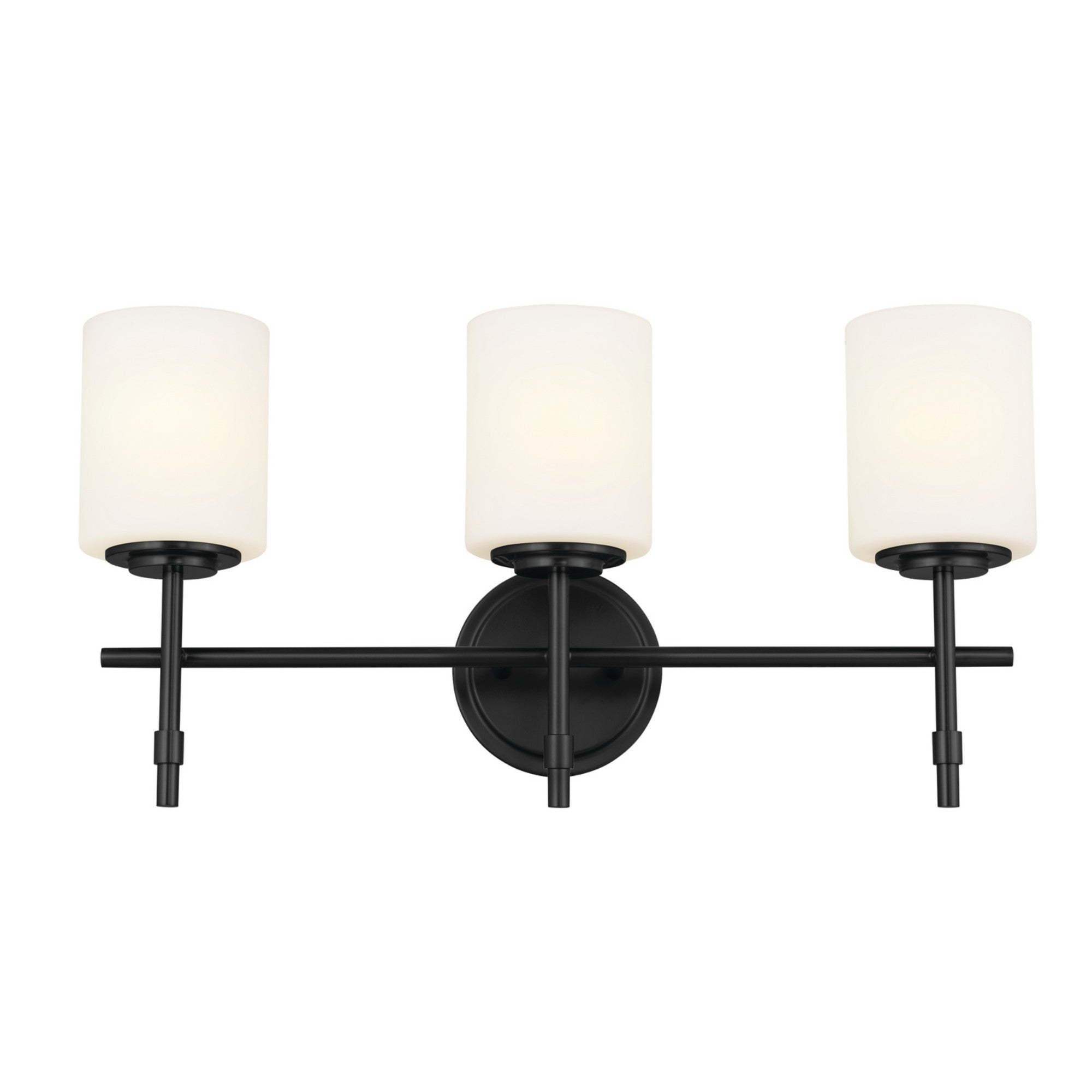 Ali 23" 3-Light Bath Vanity Light, Black Finish - Bees Lighting