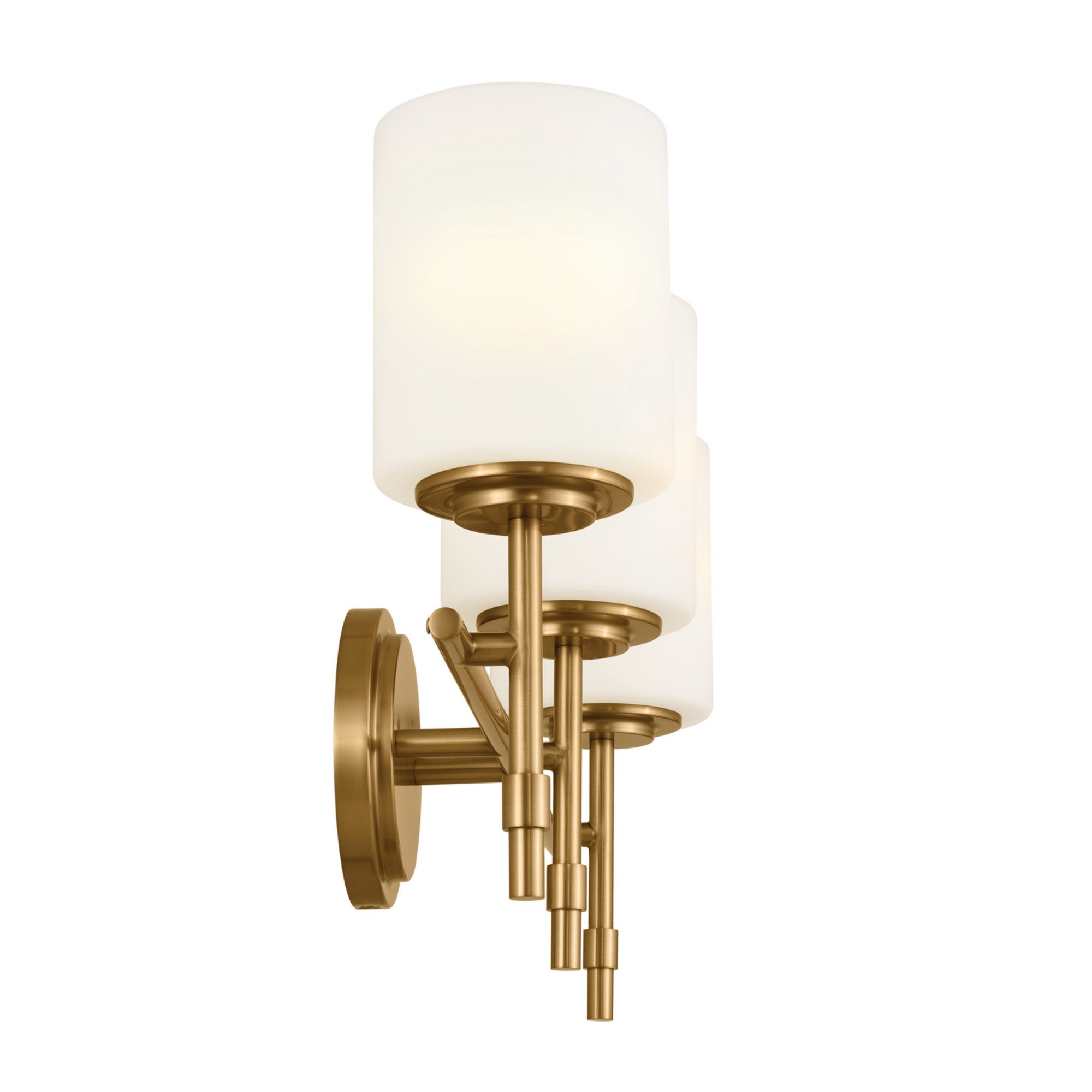 Ali 23" 3-Light Bath Vanity Light, Brushed Natural Brass Finish - Bees Lighting