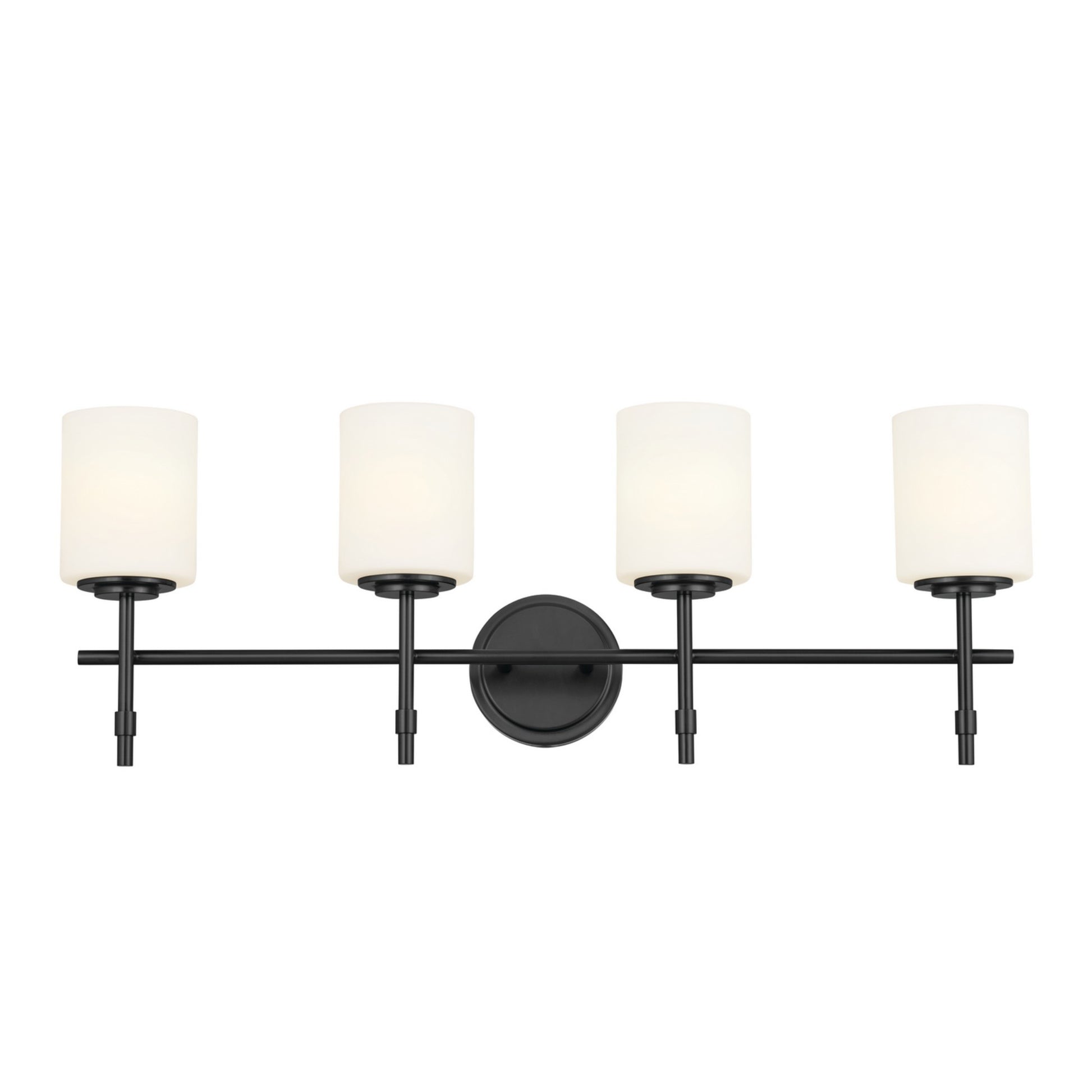 Ali 33" 4-Light Bath Vanity Light, Black Finish - Bees Lighting