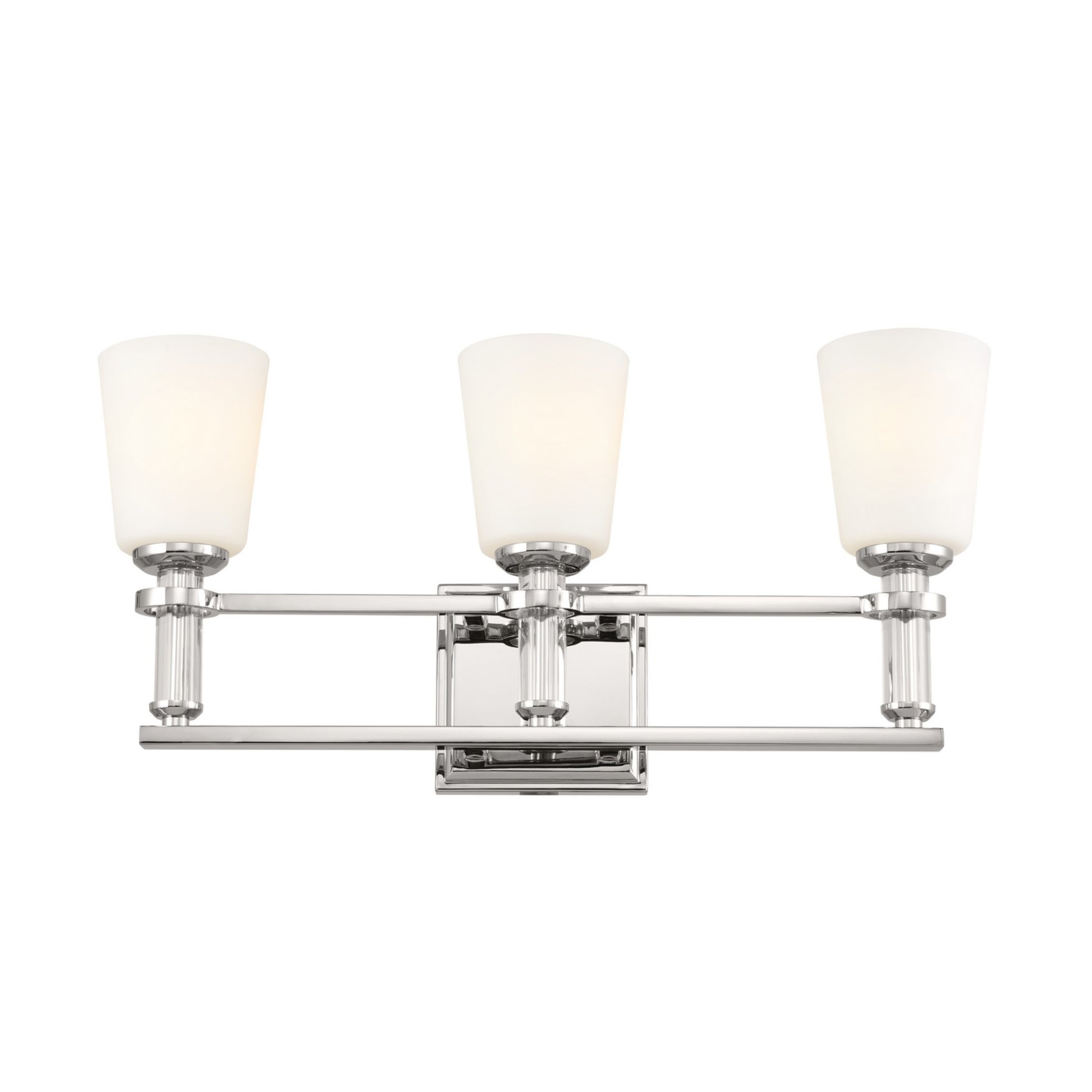 Rosalind 24" 3-Light Bath Vanity Light, Polished Nickel Finish - Bees Lighting