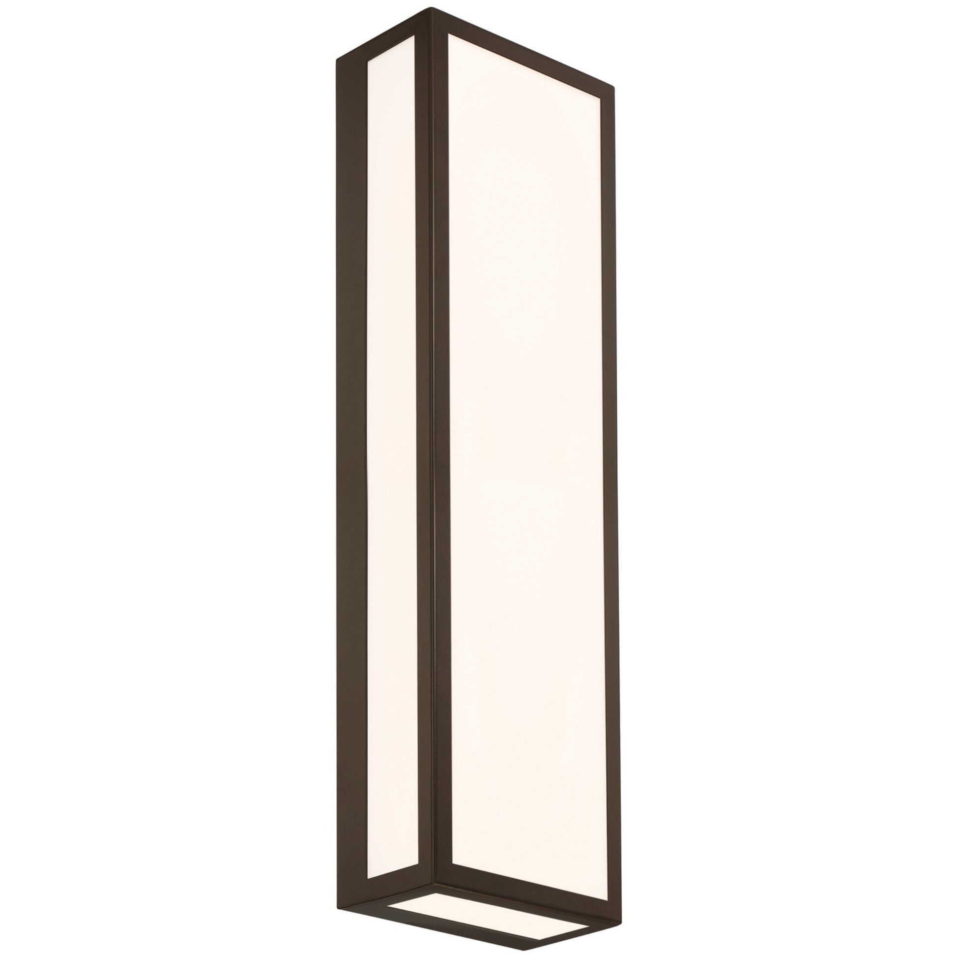 GEO Dual Voltage 26" LED Outdoor Wall Sconce, Bronze Finish - Bees Lighting