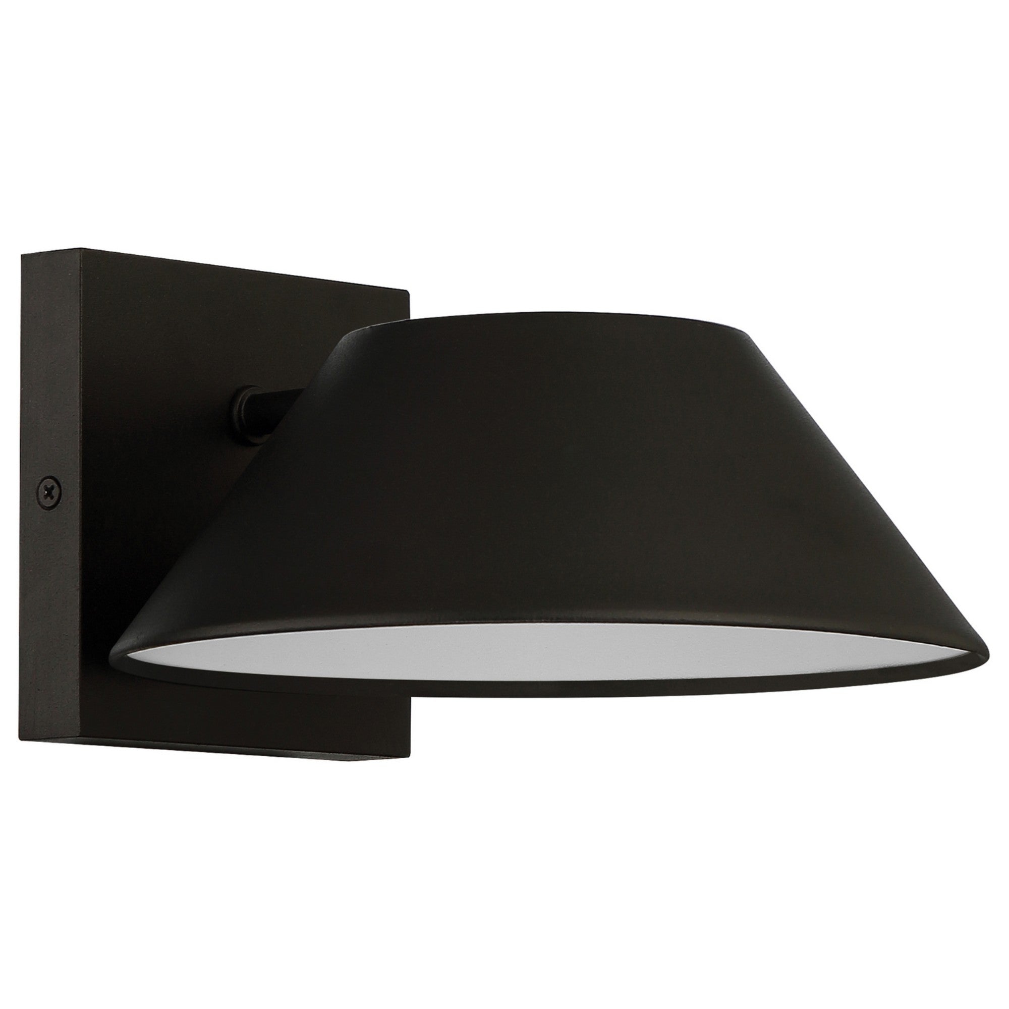 Solano 12" LED Outdoor Wall Sconce, Black Finish - Bees Lighting