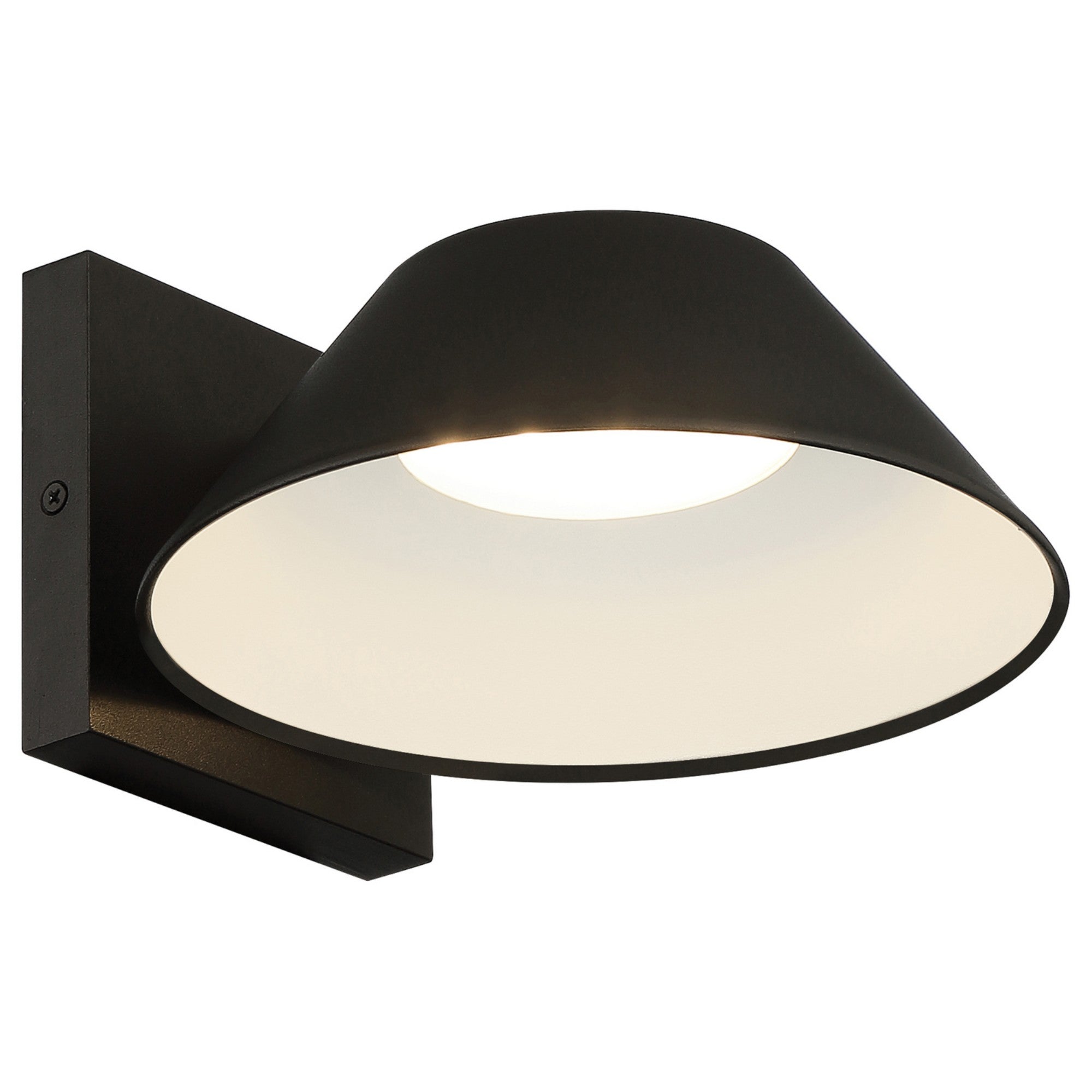 Solano 12" LED Outdoor Wall Sconce, Black Finish - Bees Lighting