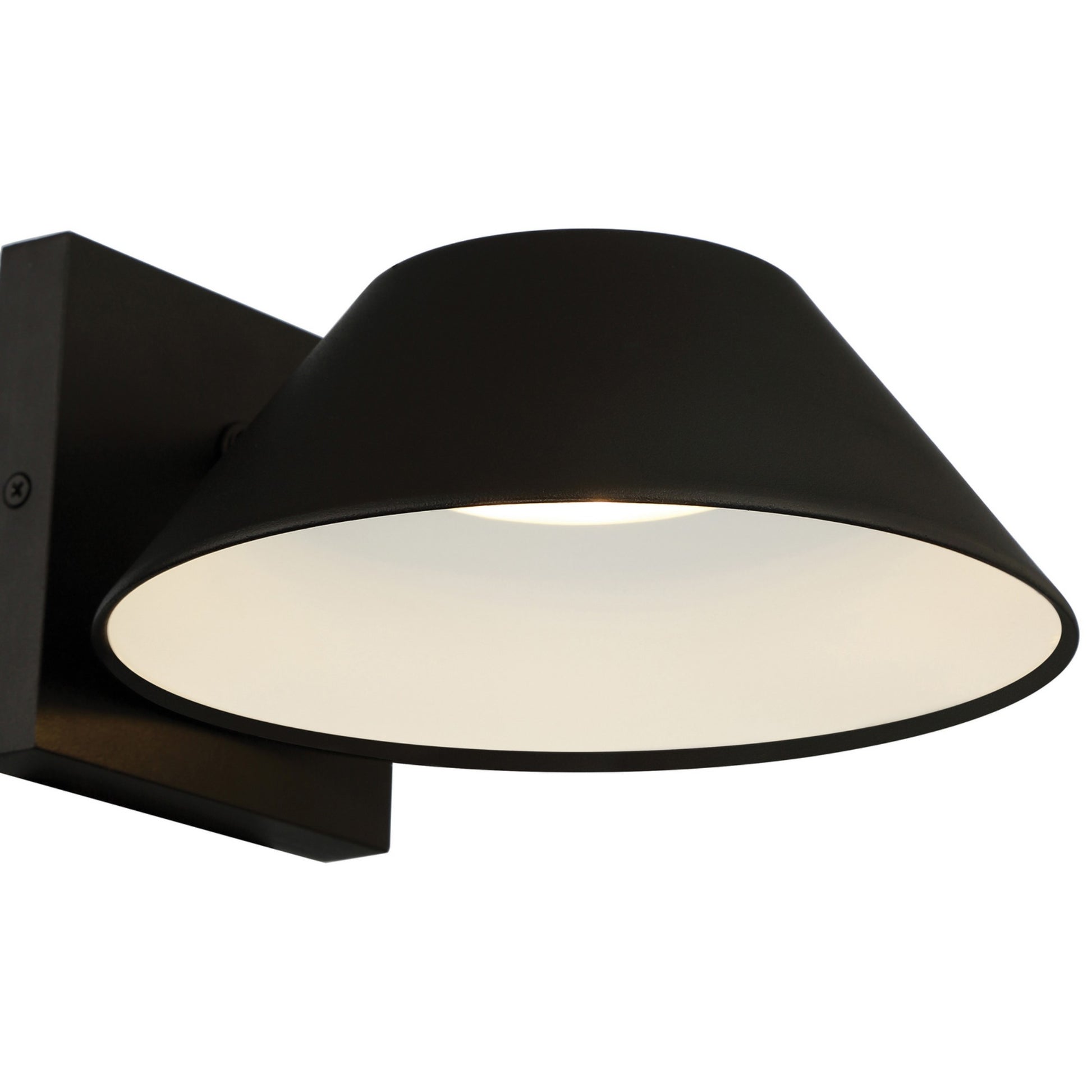 Solano 12" LED Outdoor Wall Sconce, Black Finish - Bees Lighting