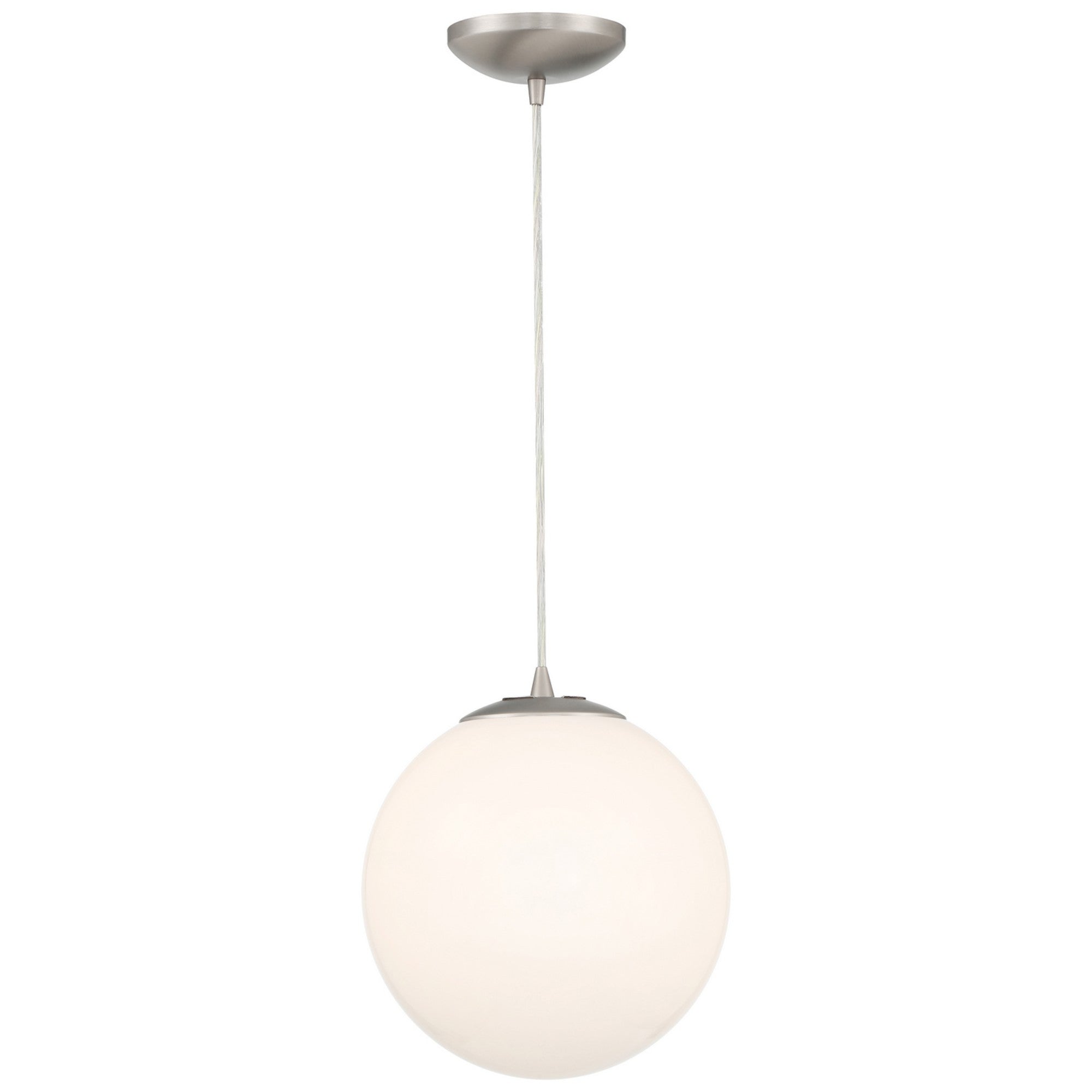 Pearl 11" Pendant, Brushed Steel Finish - Bees Lighting