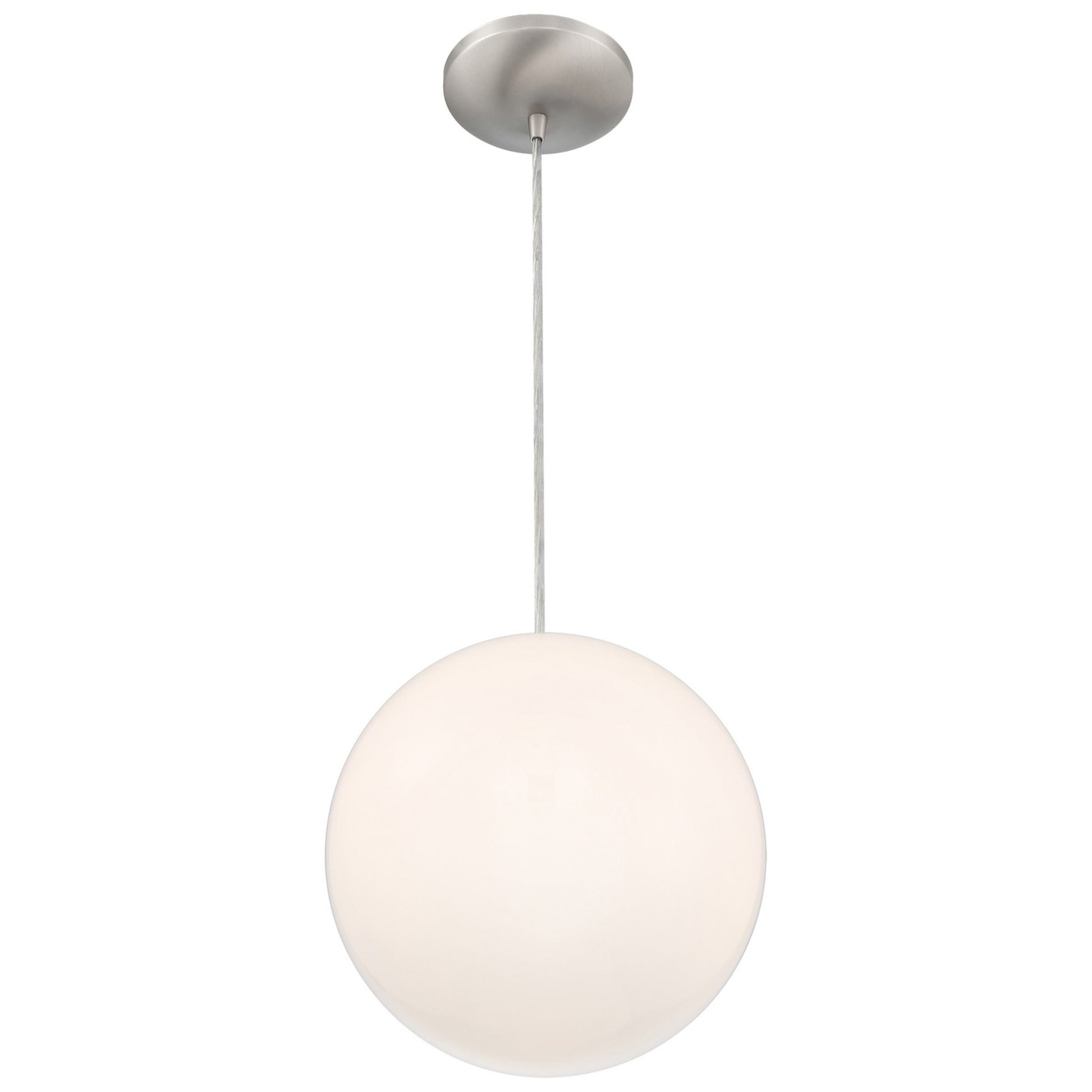 Pearl 11" Pendant, Brushed Steel Finish - Bees Lighting