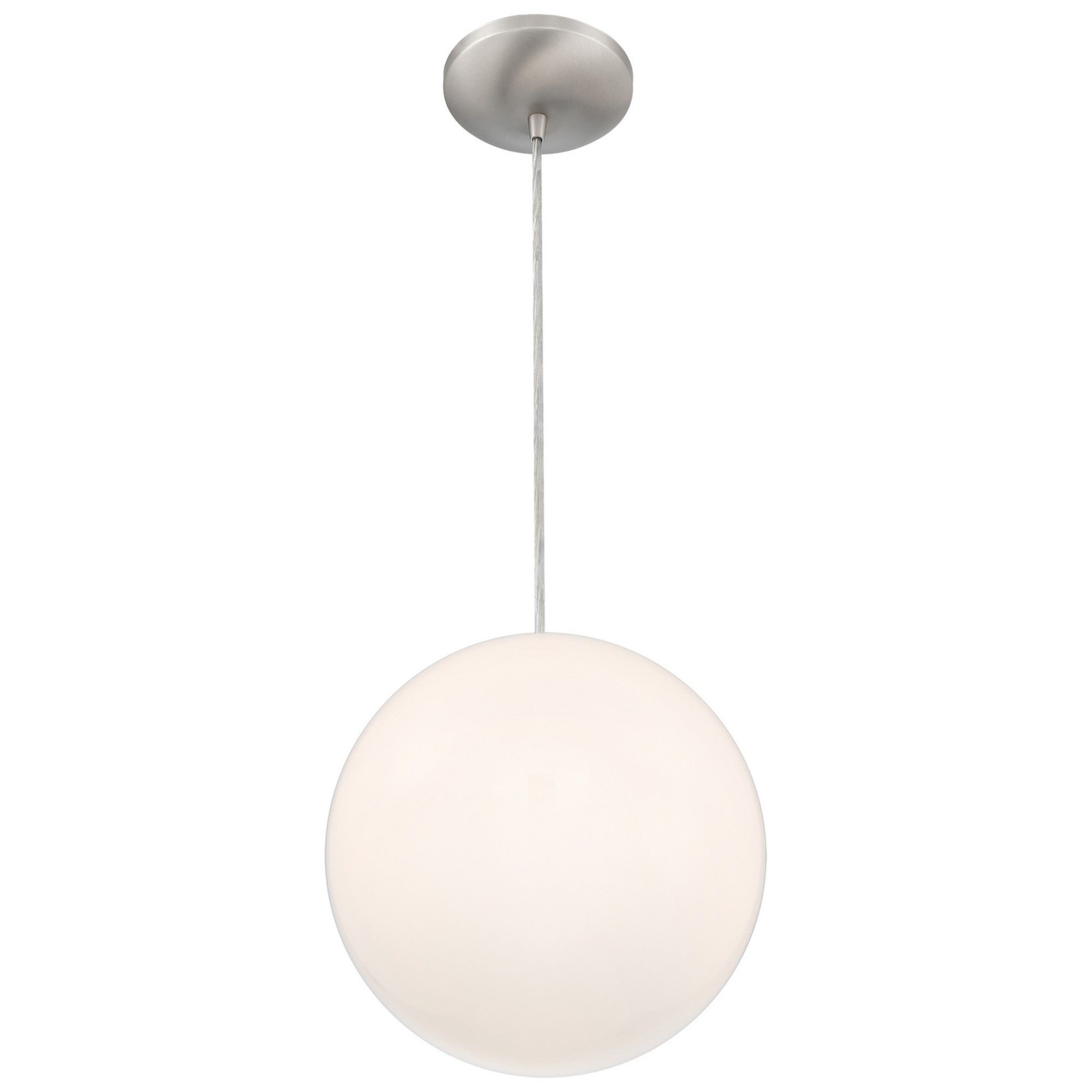 Pearl 11" Pendant, Brushed Steel Finish - Bees Lighting
