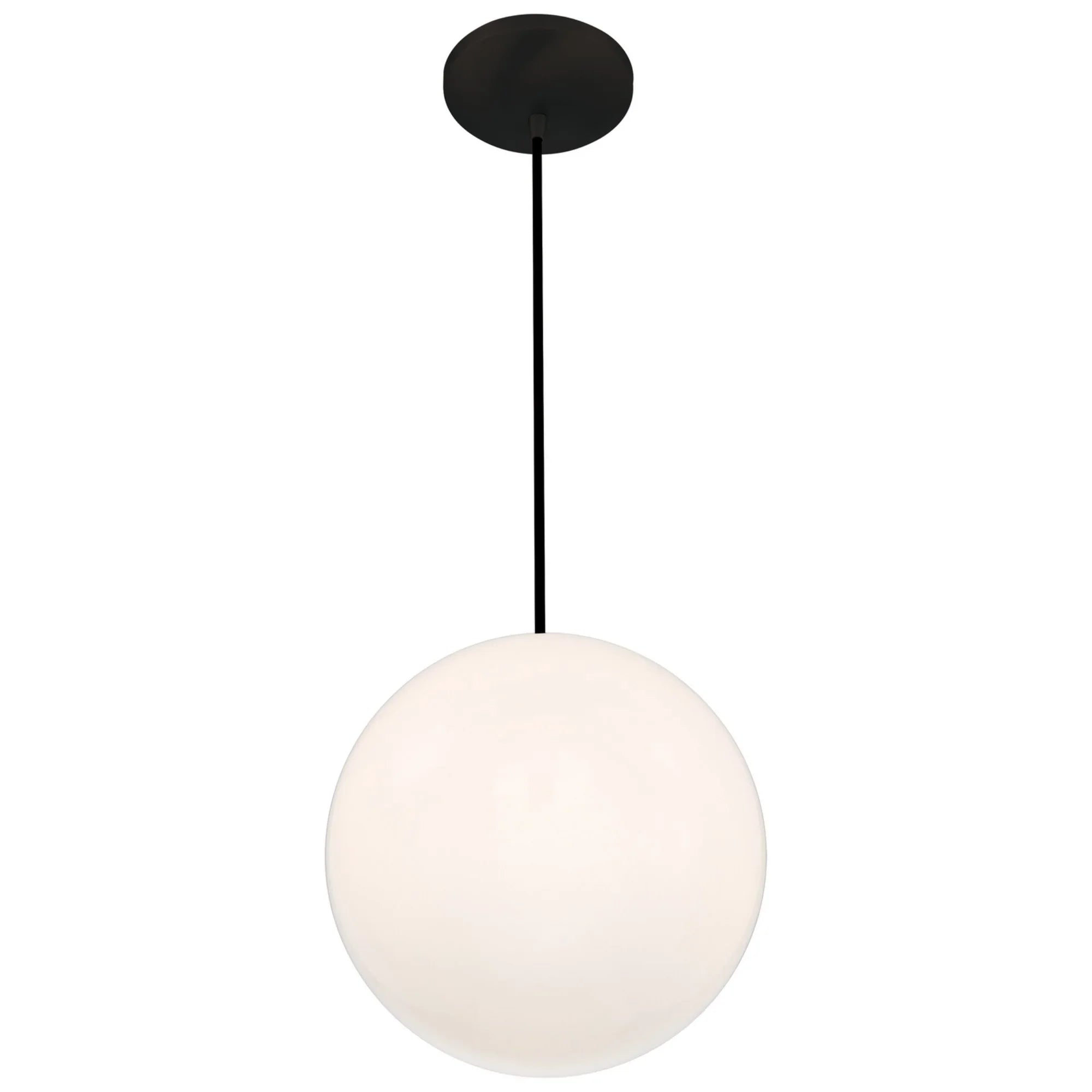Pearl 11" Pendant, Matte Black Finish - Bees Lighting