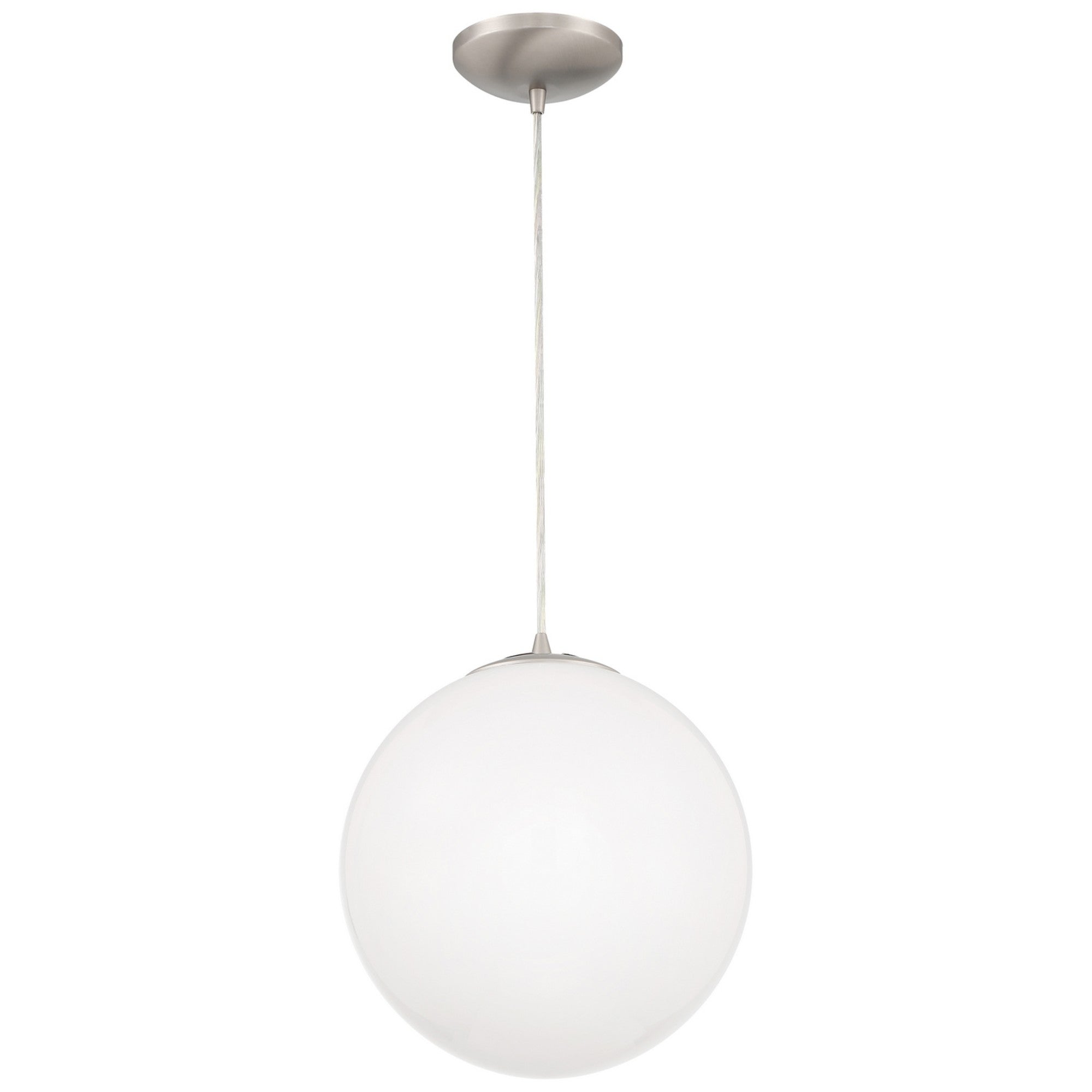 Pearl 17" Pendant, Brushed Steel Finish - Bees Lighting