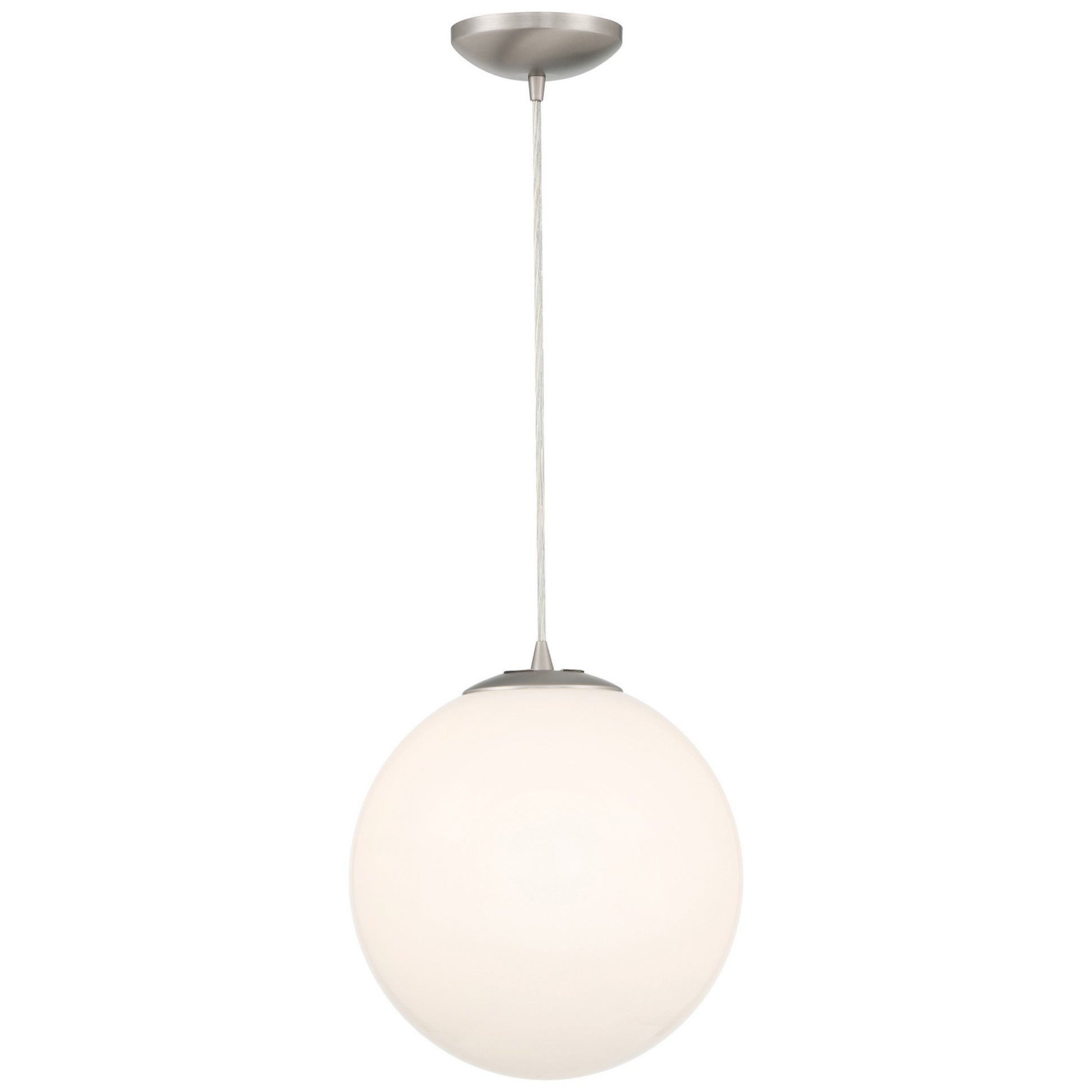Pearl 17" Pendant, Brushed Steel Finish - Bees Lighting