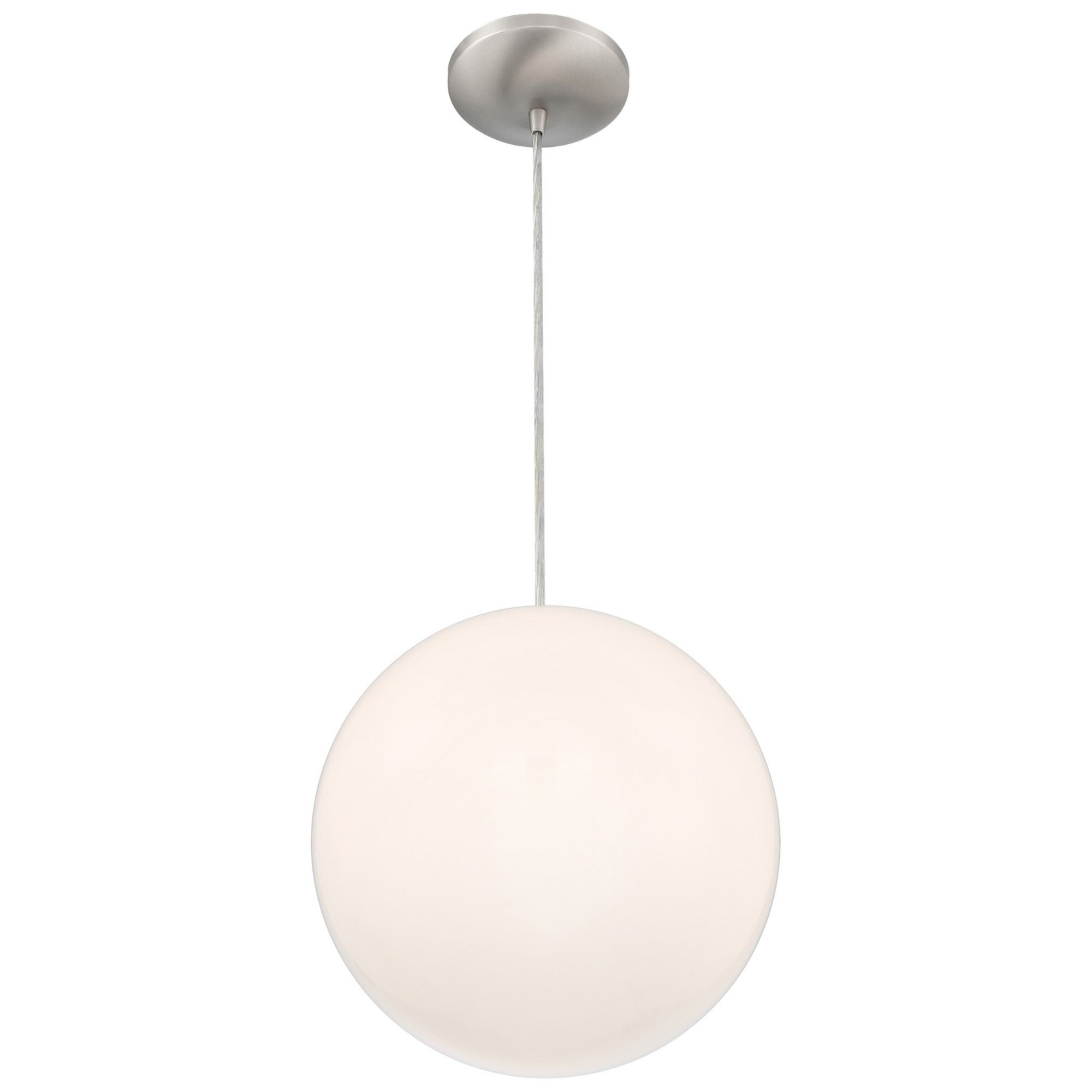Pearl 17" Pendant, Brushed Steel Finish - Bees Lighting