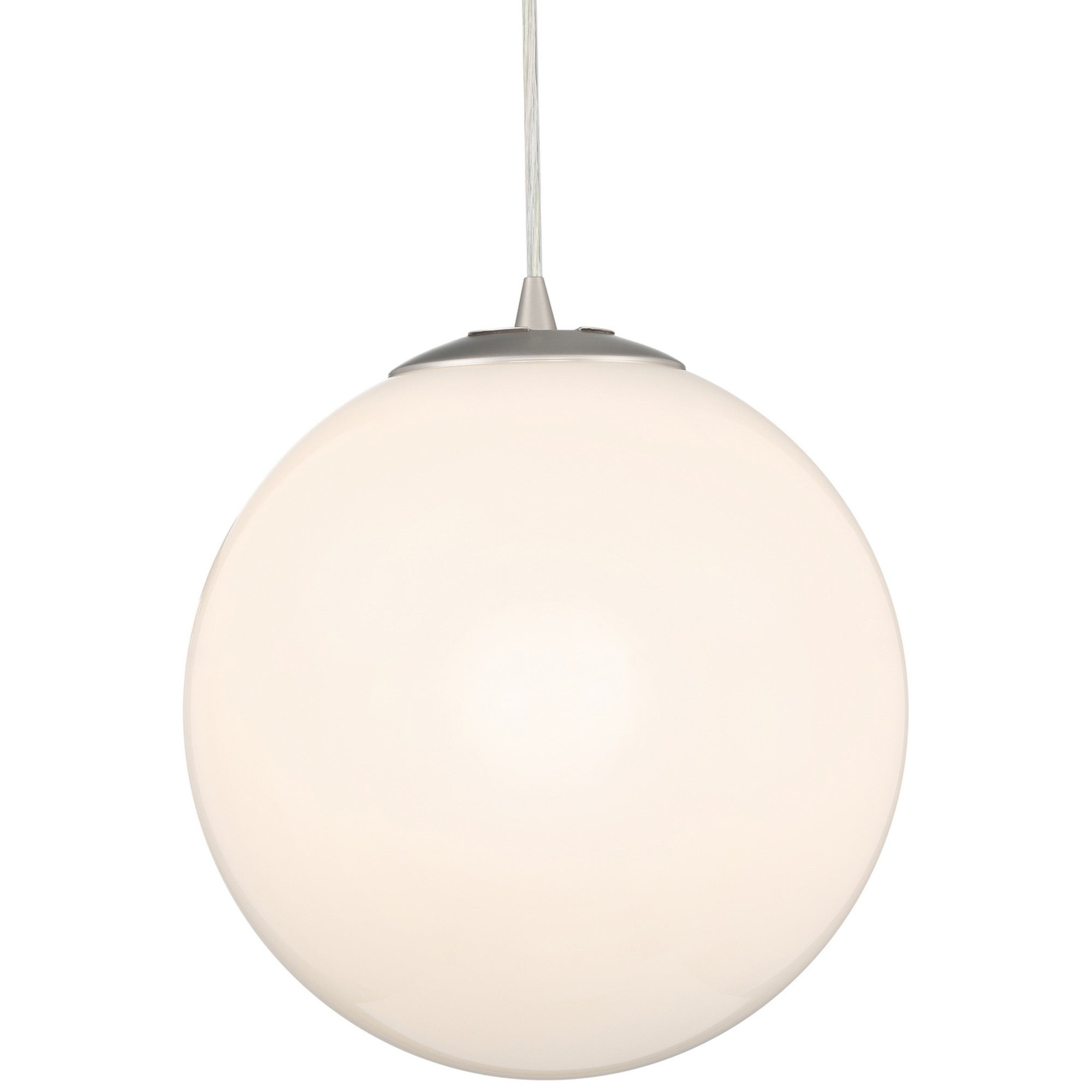 Pearl 17" Pendant, Brushed Steel Finish - Bees Lighting