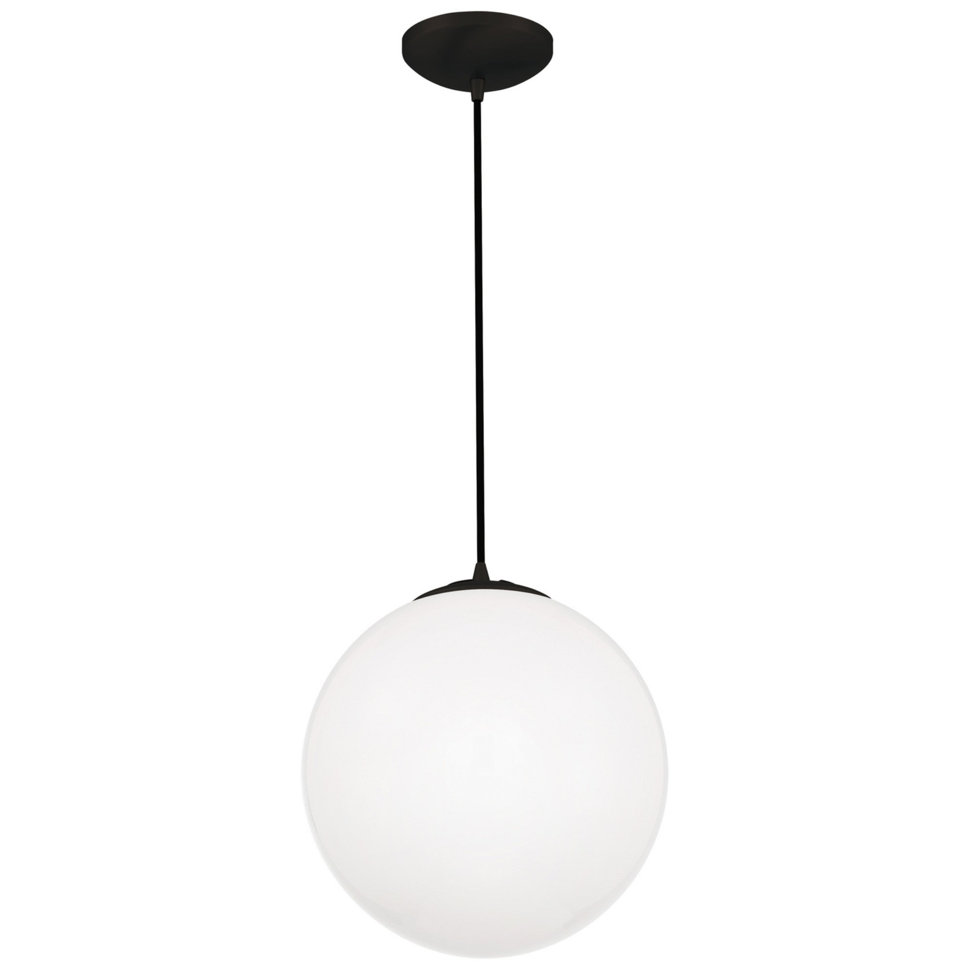 Pearl 17" Pendant, Matte Black Finish - Bees Lighting