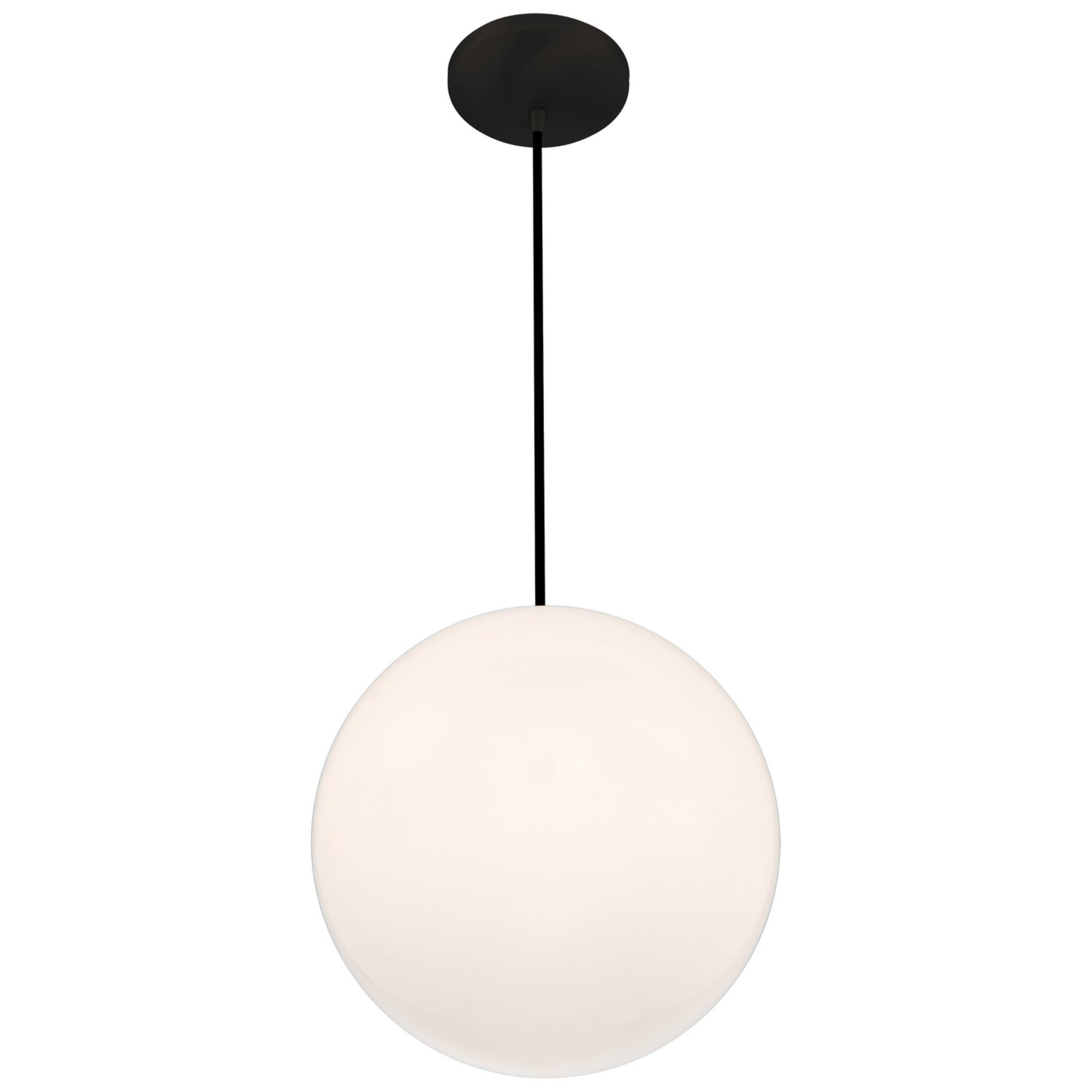Pearl 17" Pendant, Matte Black Finish - Bees Lighting