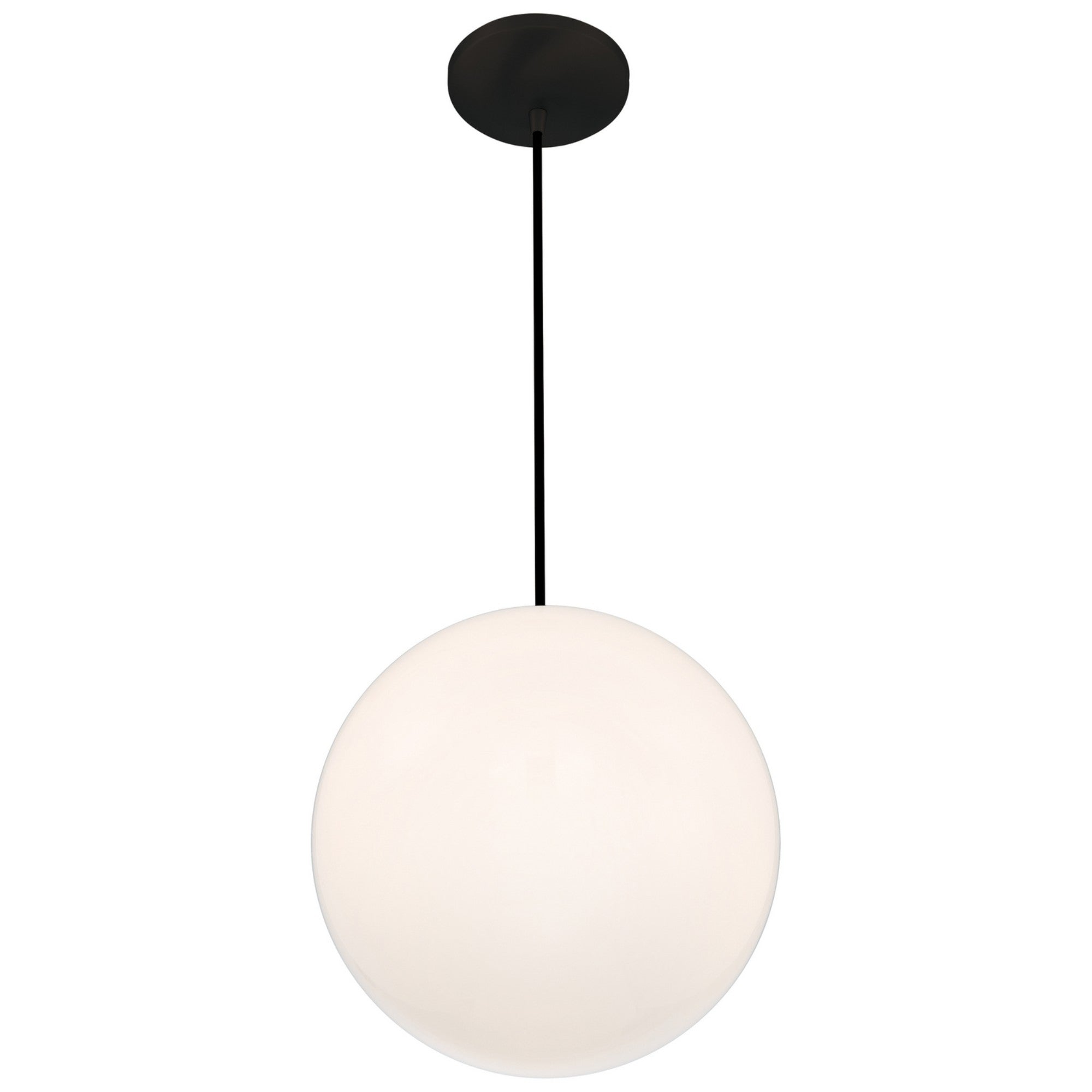 Pearl 17" Pendant, Matte Black Finish - Bees Lighting