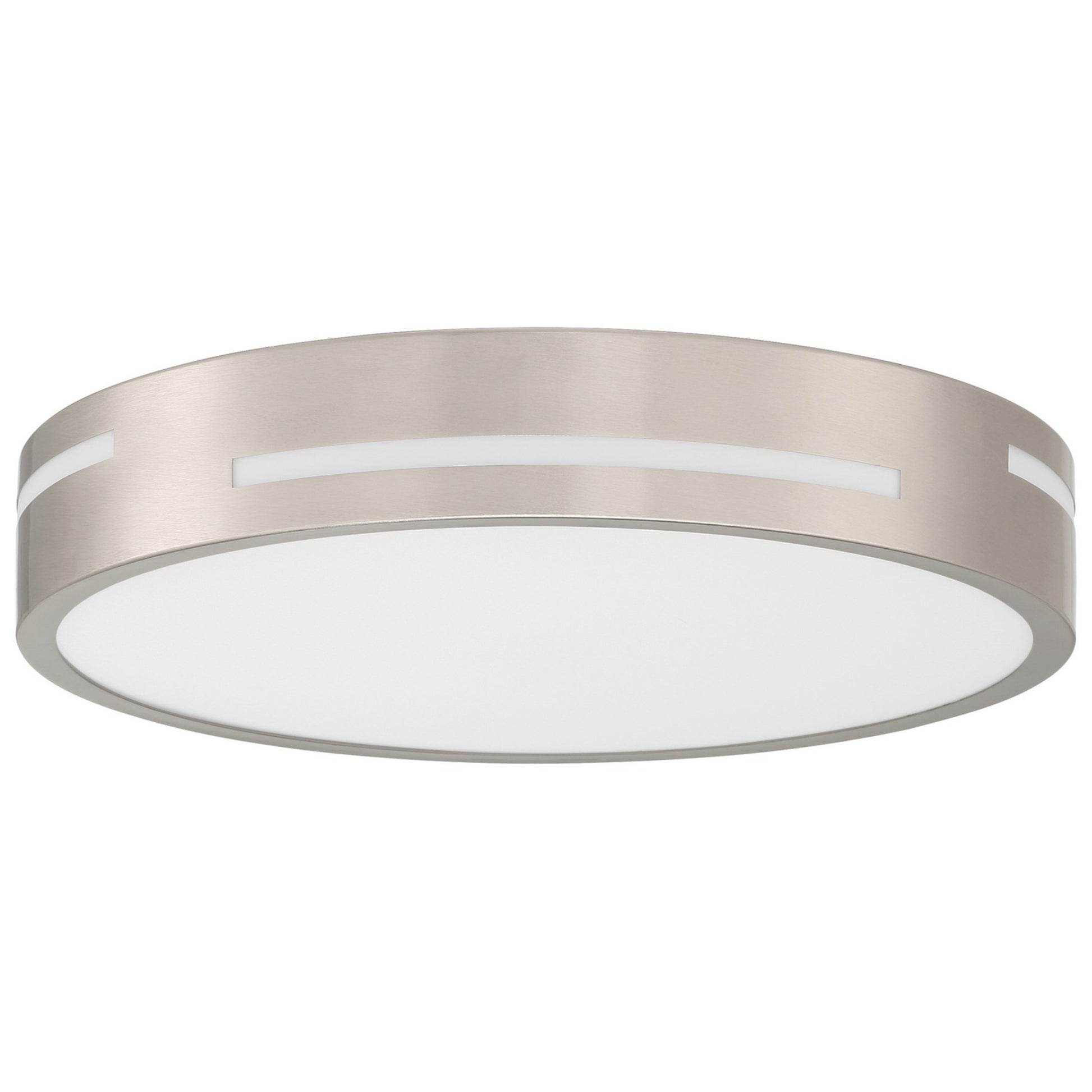 Harmony 15" LED Flush Mount, Brushed Steel Finish - Bees Lighting