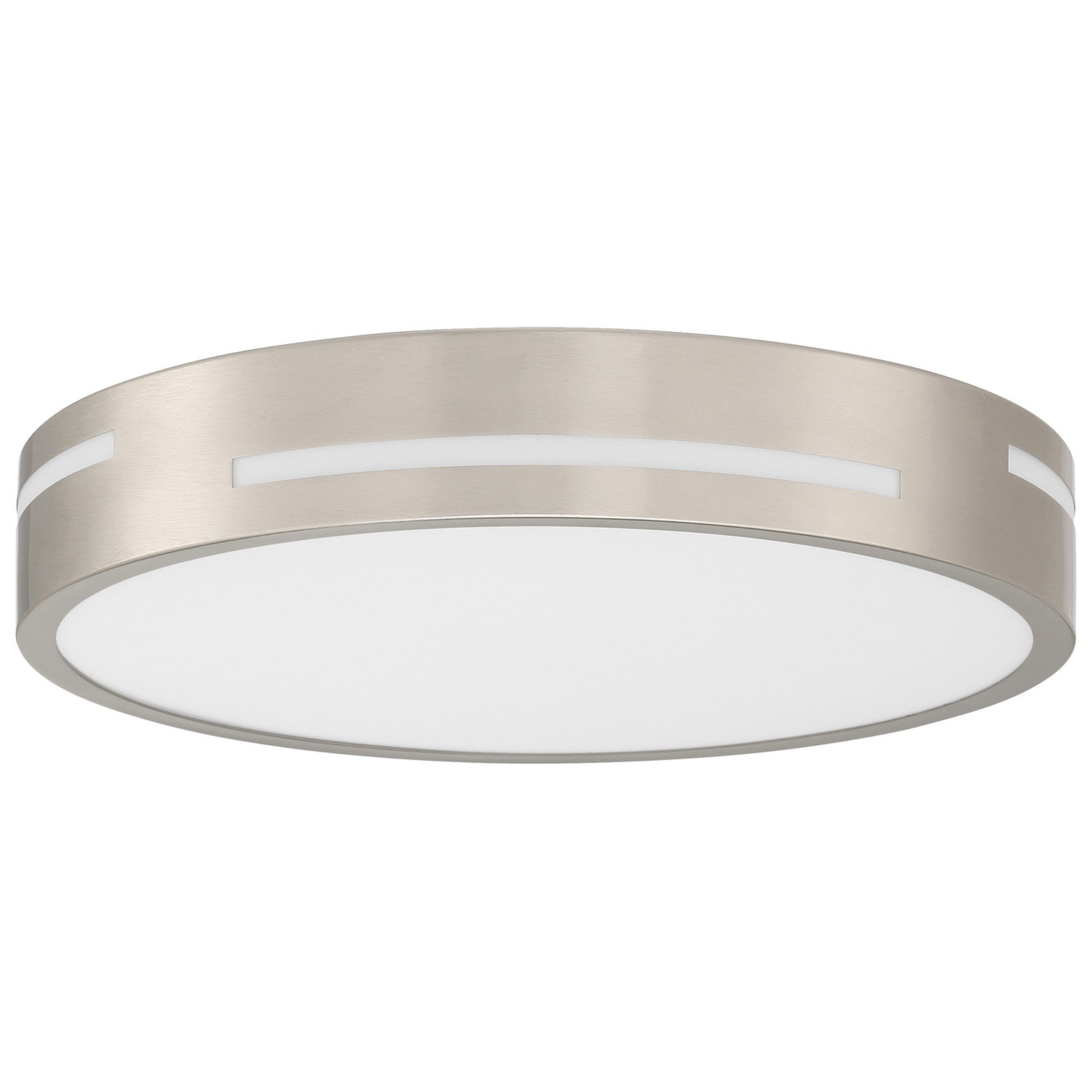 Harmony 15" LED Flush Mount, Brushed Steel Finish