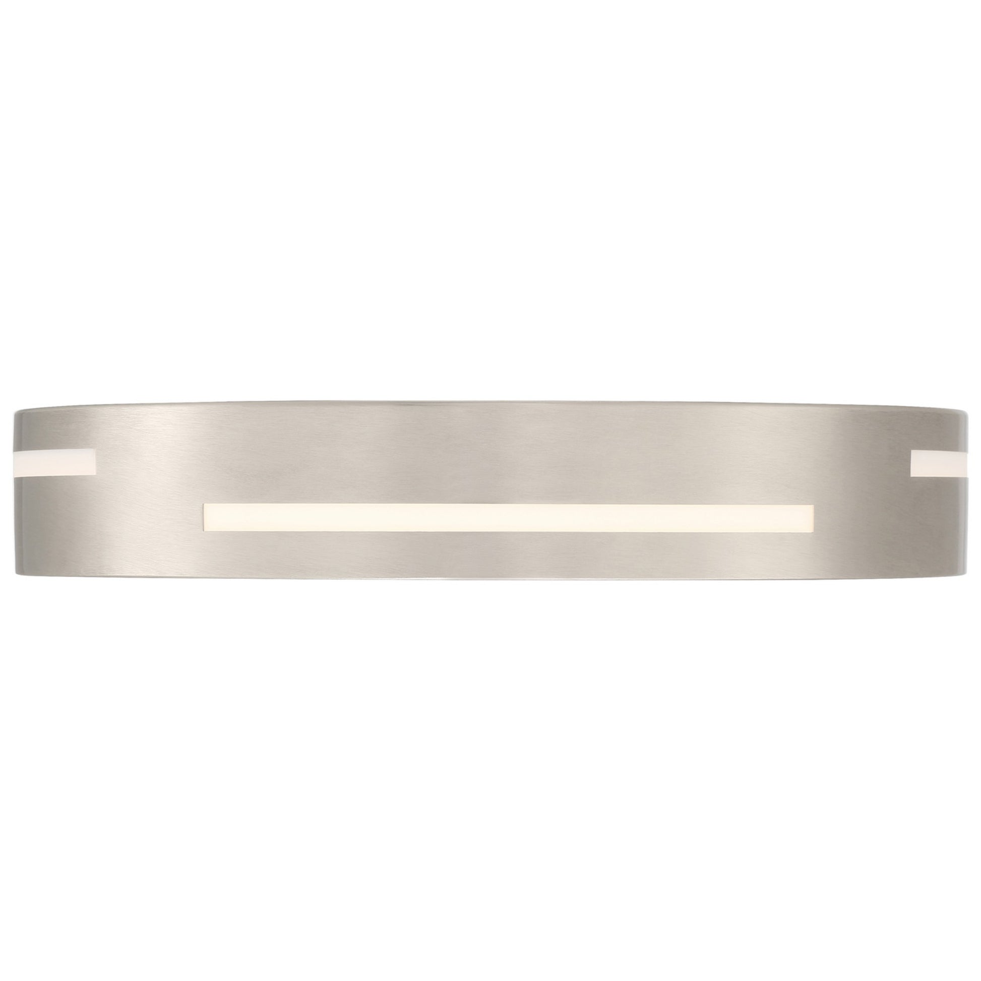 Harmony 15" LED Flush Mount, Brushed Steel Finish - Bees Lighting