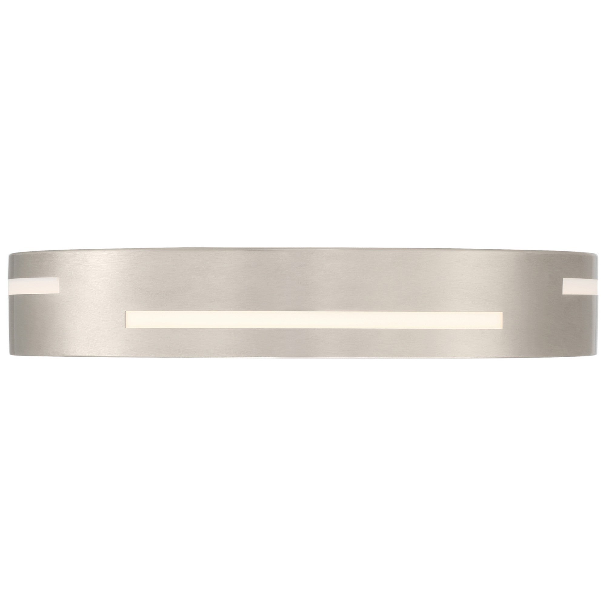 Harmony 15" LED Flush Mount, Brushed Steel Finish - Bees Lighting