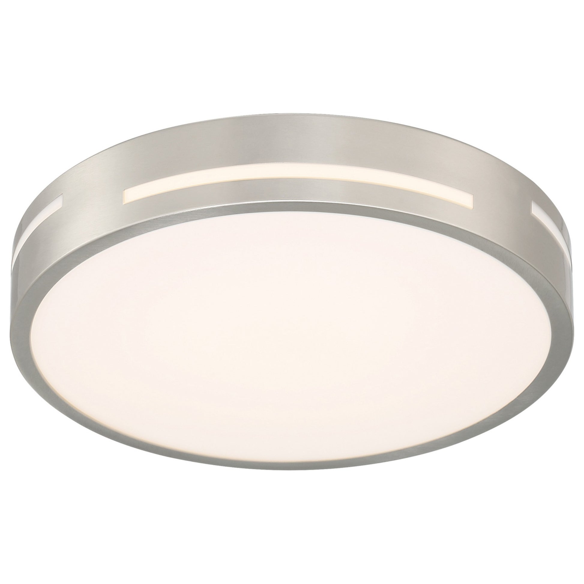 Harmony 15" LED Flush Mount, Brushed Steel Finish - Bees Lighting