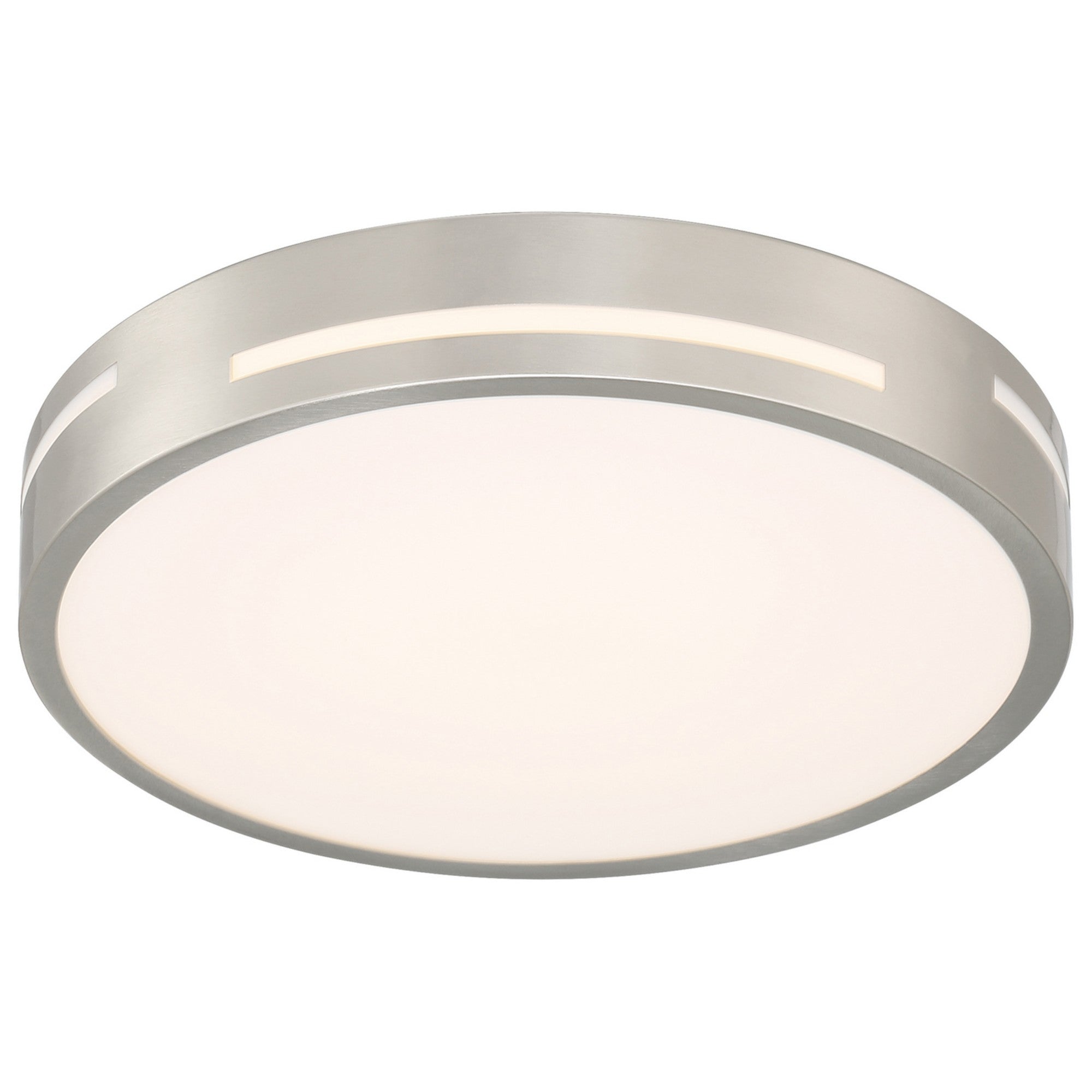 Harmony 15" LED Flush Mount, Brushed Steel Finish - Bees Lighting