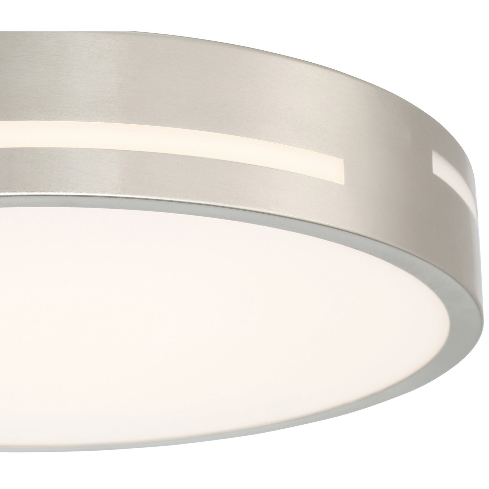 Harmony 15" LED Flush Mount, Brushed Steel Finish - Bees Lighting