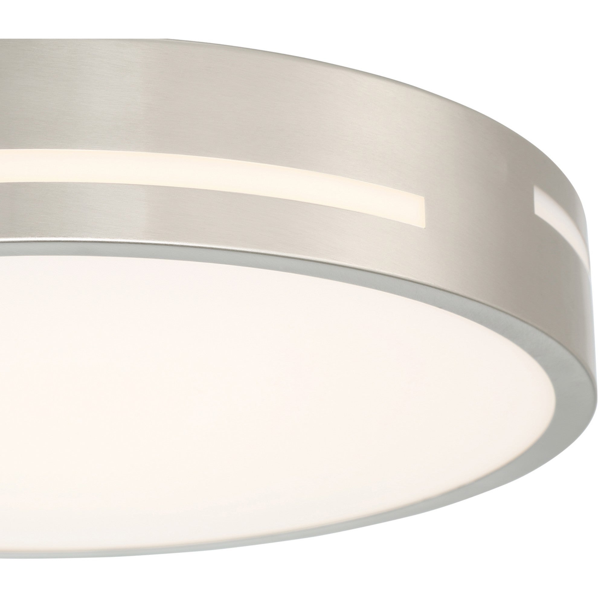 Harmony 15" LED Flush Mount, Brushed Steel Finish - Bees Lighting